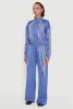Stripe Detail Cropped Zip Front Track Jacket sold by Rainbow
