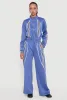 Stripe Detail Cropped Zip Front Track Jacket sold by Rainbow
