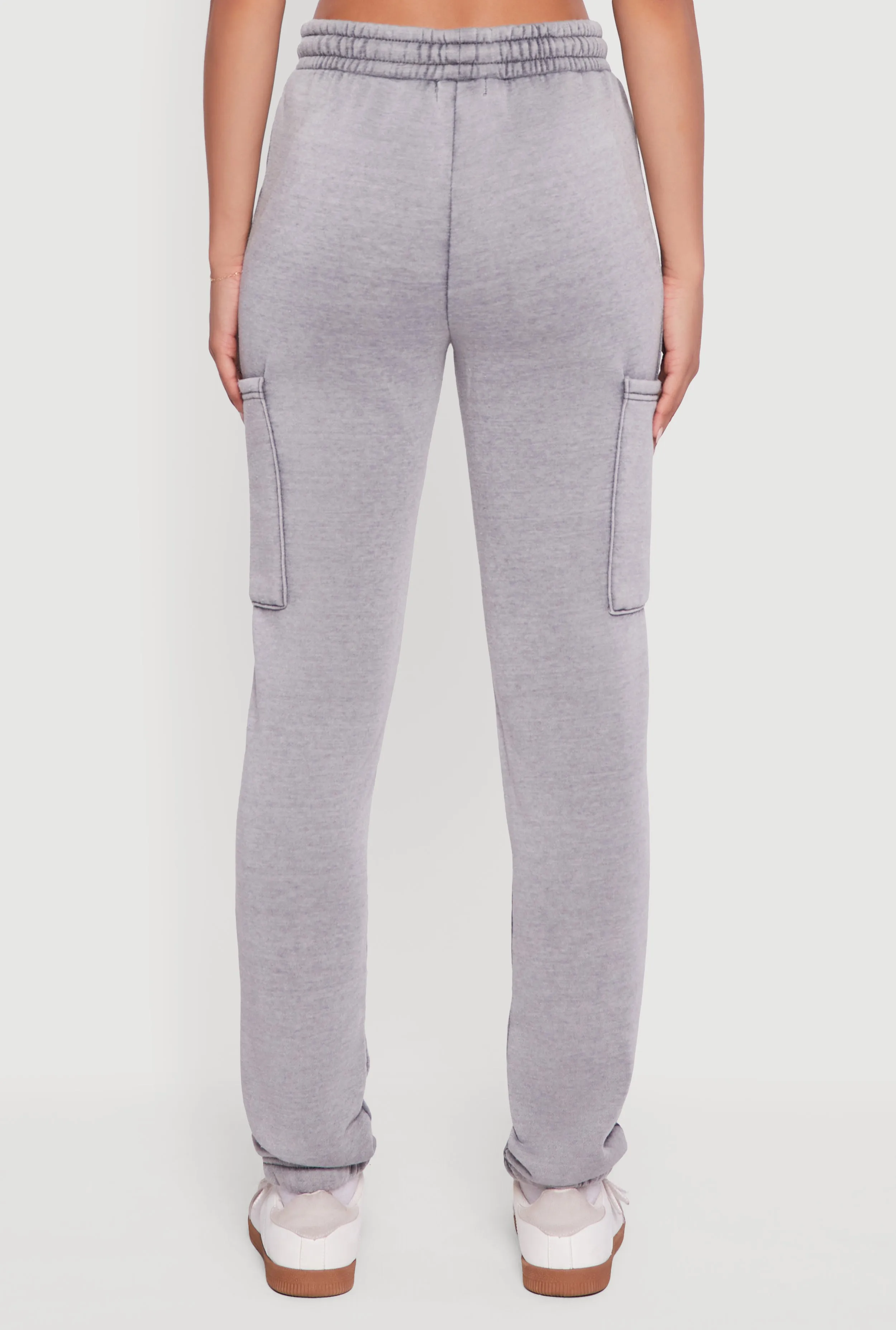 High Waisted Marled Cargo Pocket Sweatpants sold by Rainbow product image thumbnail 5
