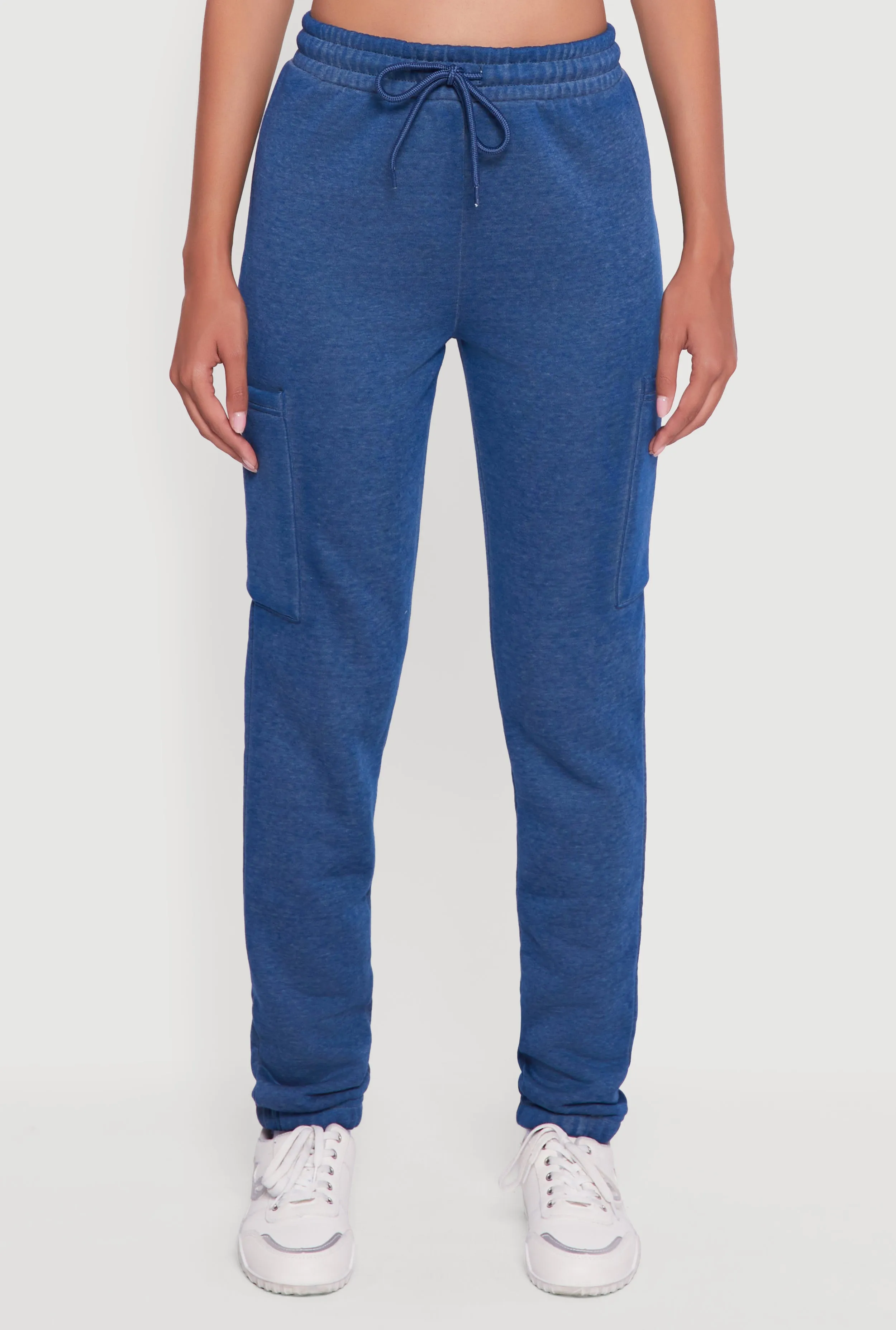 High Waisted Marled Cargo Pocket Sweatpants sold by Rainbow product image thumbnail 3