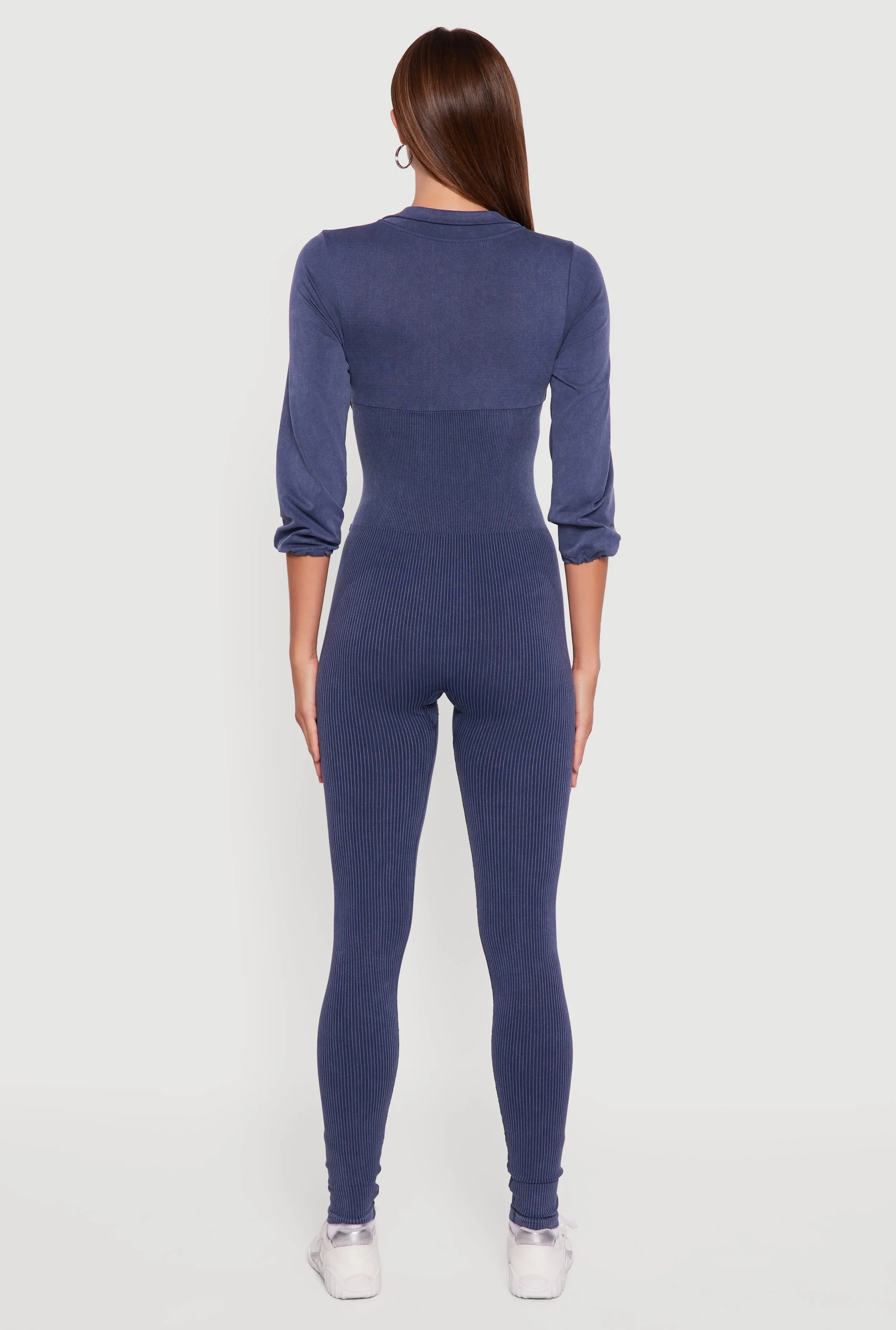 Acid Wash Ribbed Knit Jumpsuit sold by Rainbow product image thumbnail 5