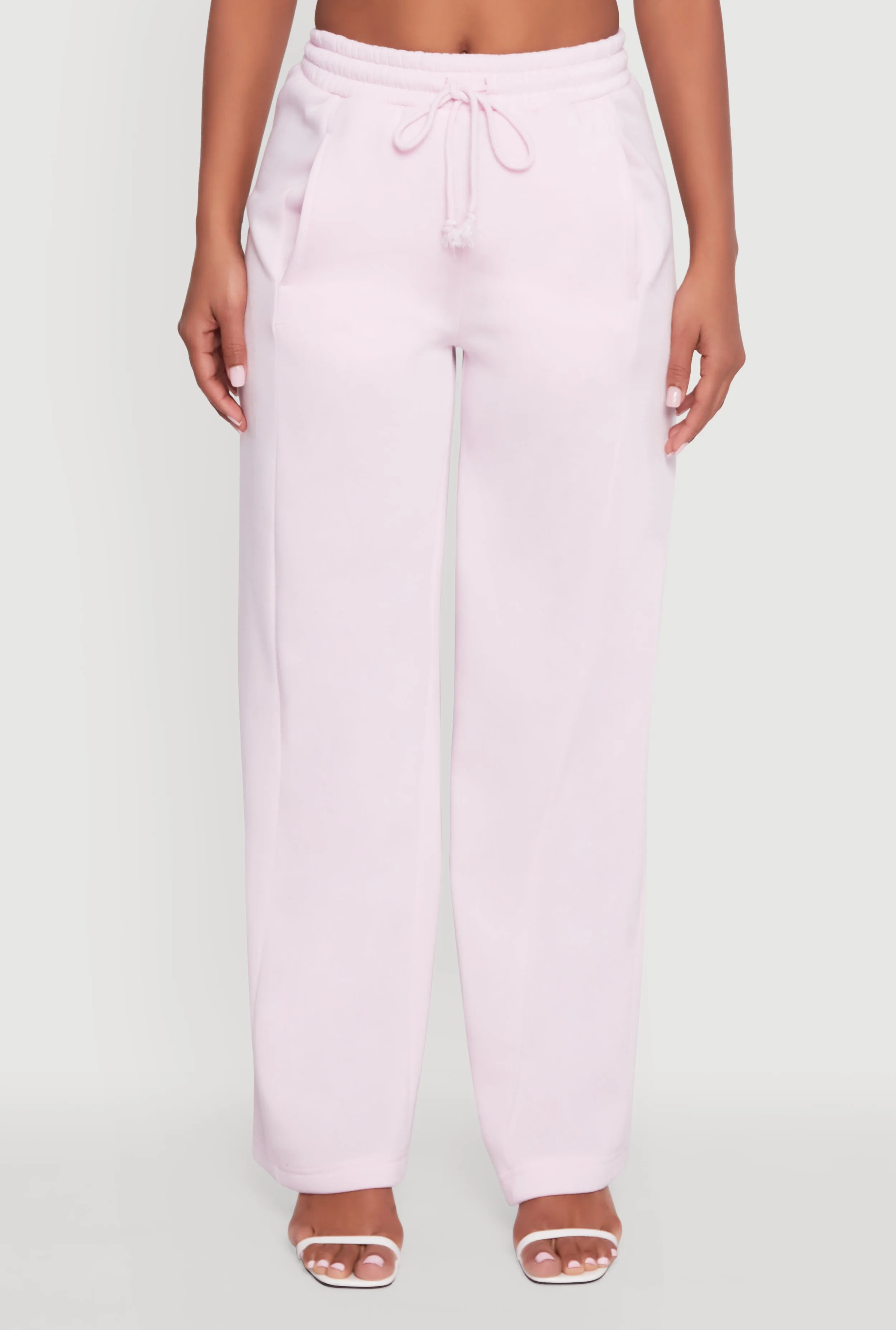 High Waisted Fleece Wide Leg Pants with Pockets sold by Rainbow product image thumbnail 3