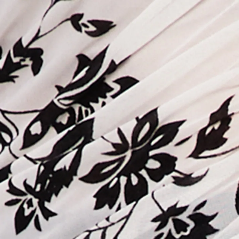 Plus Size Velvet Burnout Floral Mesh Button Front Blouse sold by Rainbow product image thumbnail 4