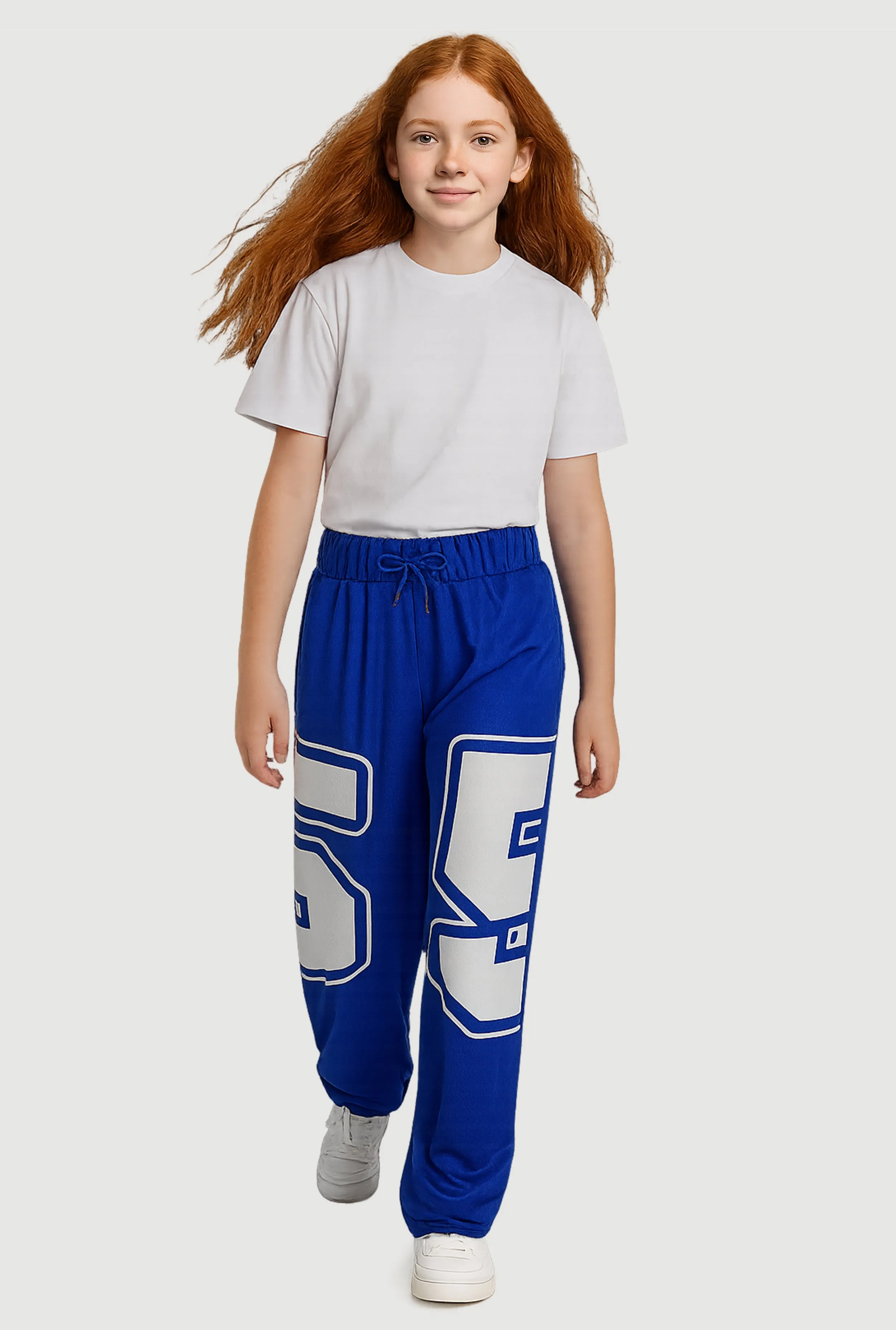 Girls Drawstring Waist Graphic Print Track Pants sold by Rainbow product image thumbnail 3