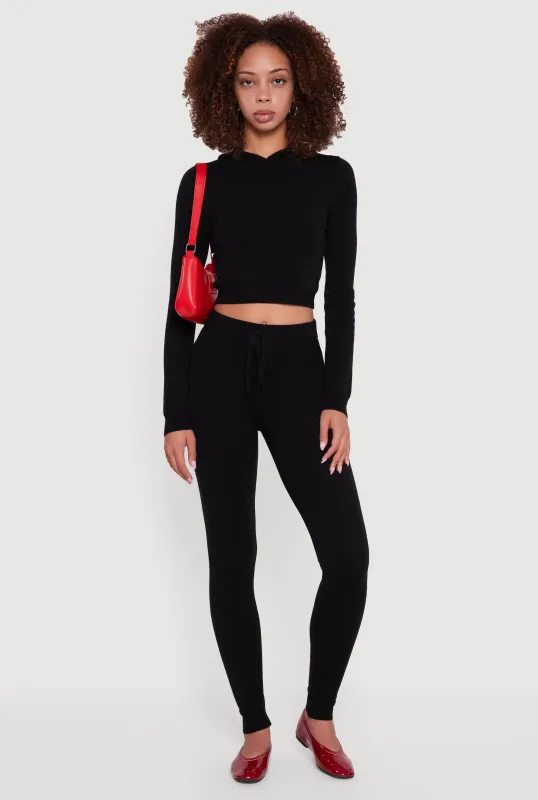 Knitted Drawstring Leggings sold by Rainbow