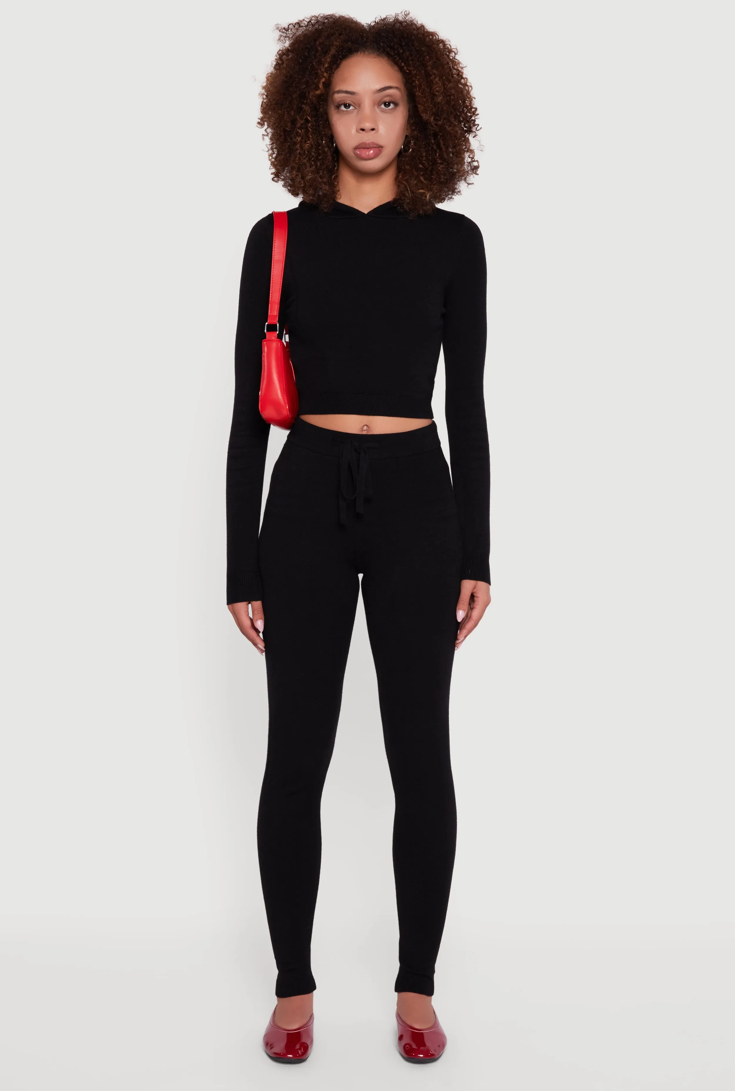 Knitted Drawstring Leggings sold by Rainbow product image thumbnail 2