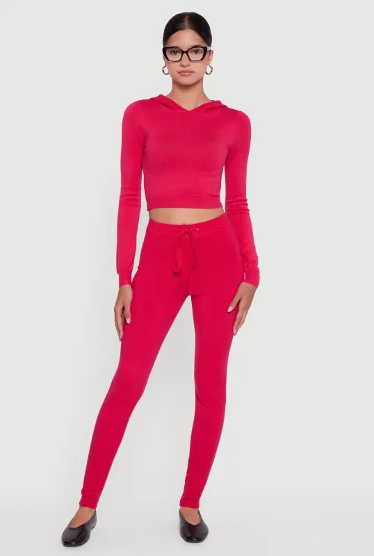 Knitted Drawstring Leggings sold by Rainbow