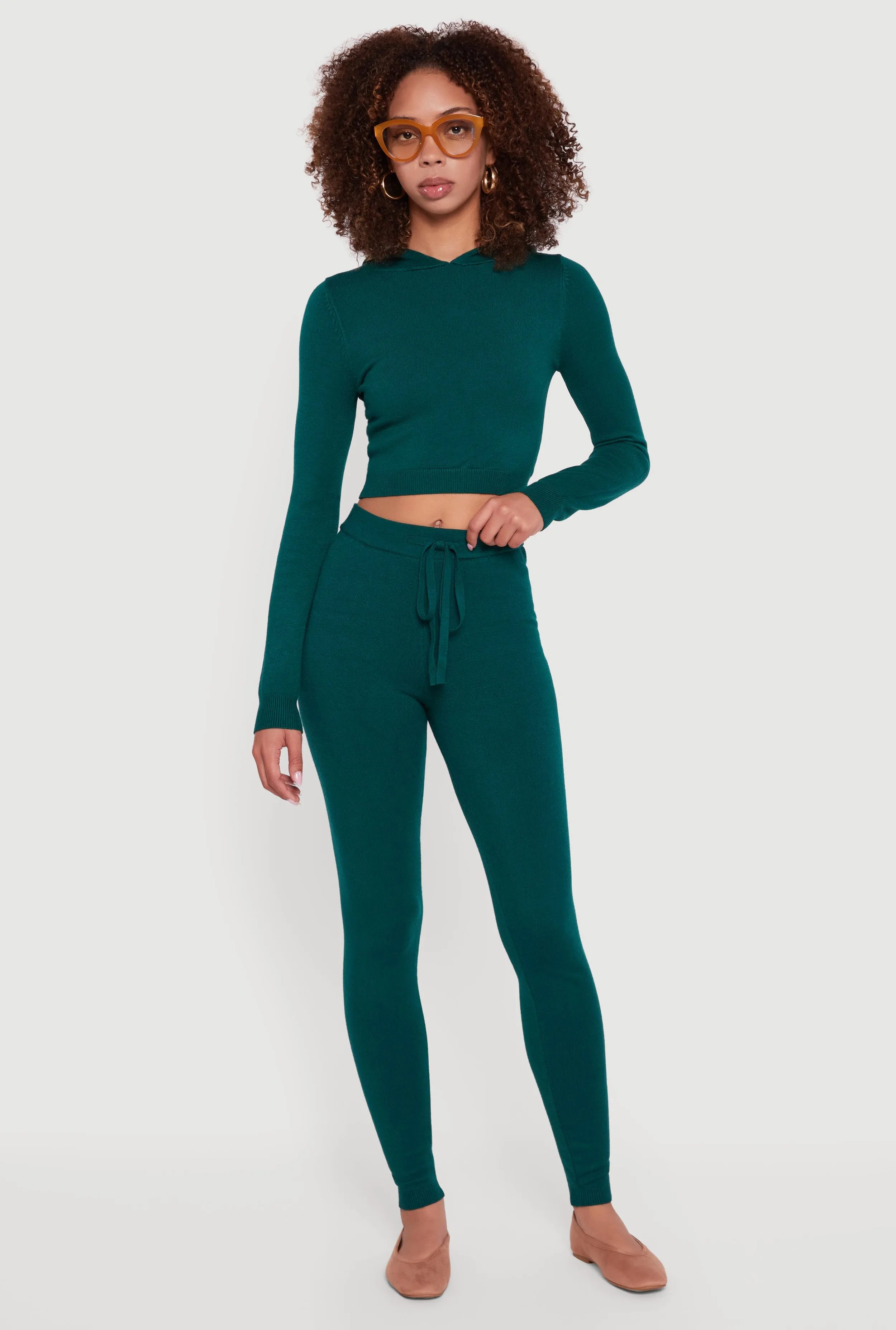 Knitted Drawstring Leggings sold by Rainbow