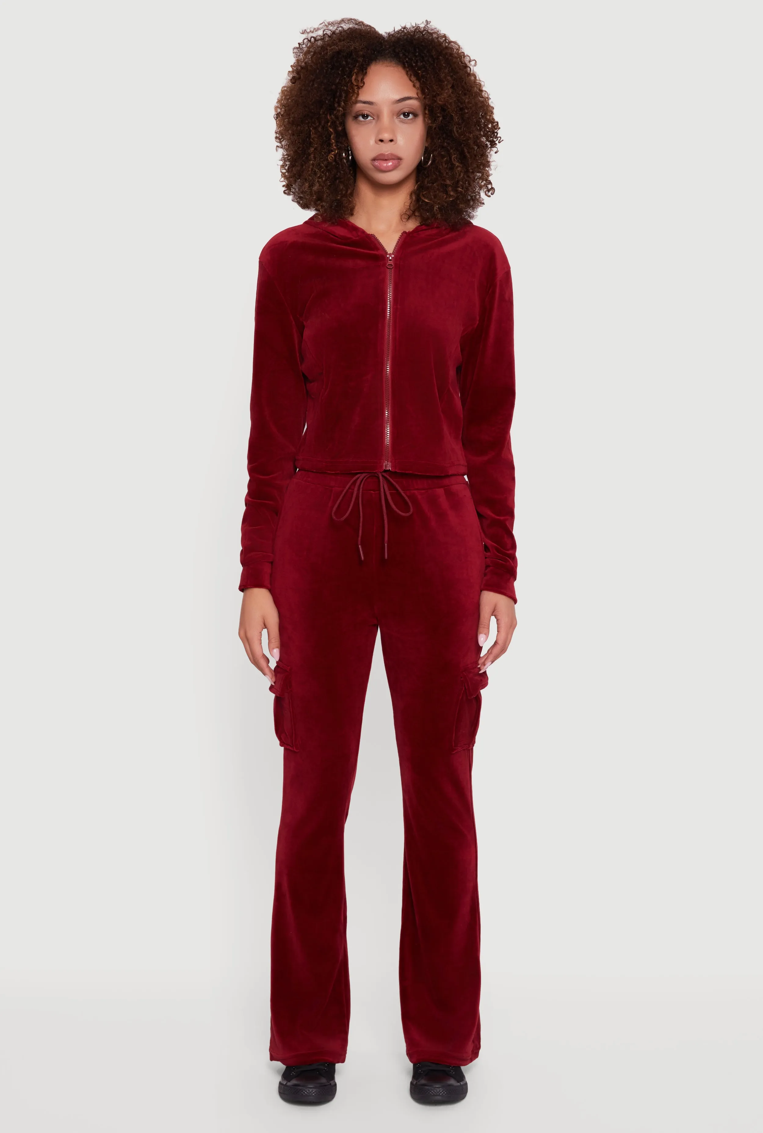 Velour Bootcut Pants with Cargo Pockets sold by Rainbow product image thumbnail 2