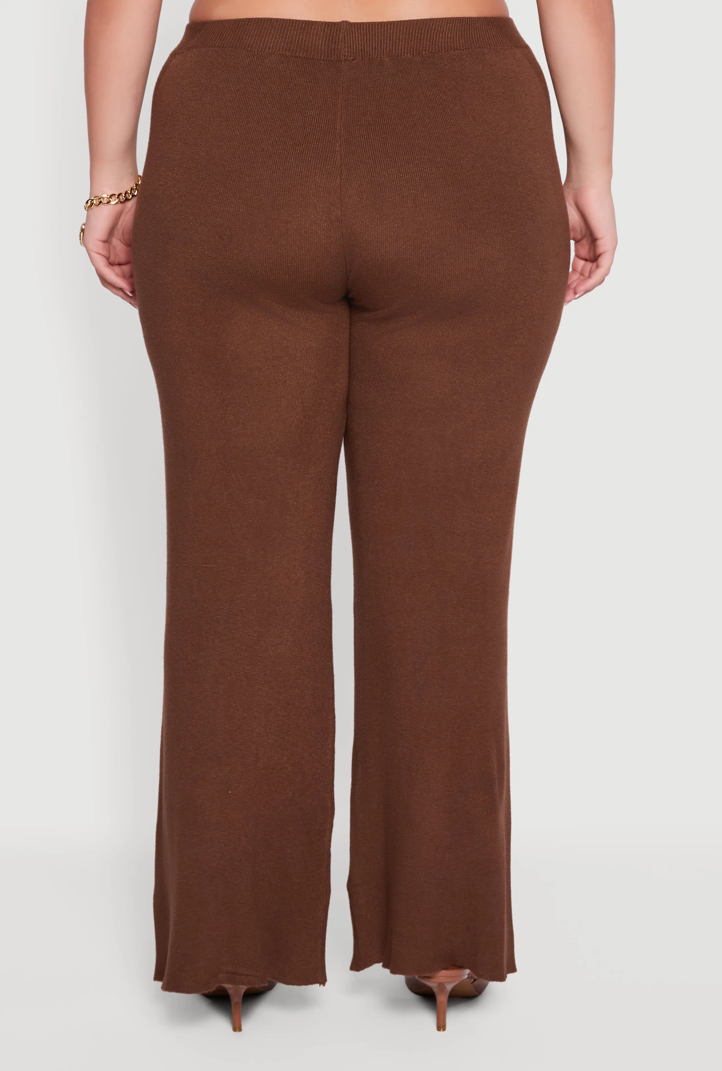 Plus Size Drawstring Detail Pull On Wide Leg Pants sold by Rainbow product image thumbnail 5