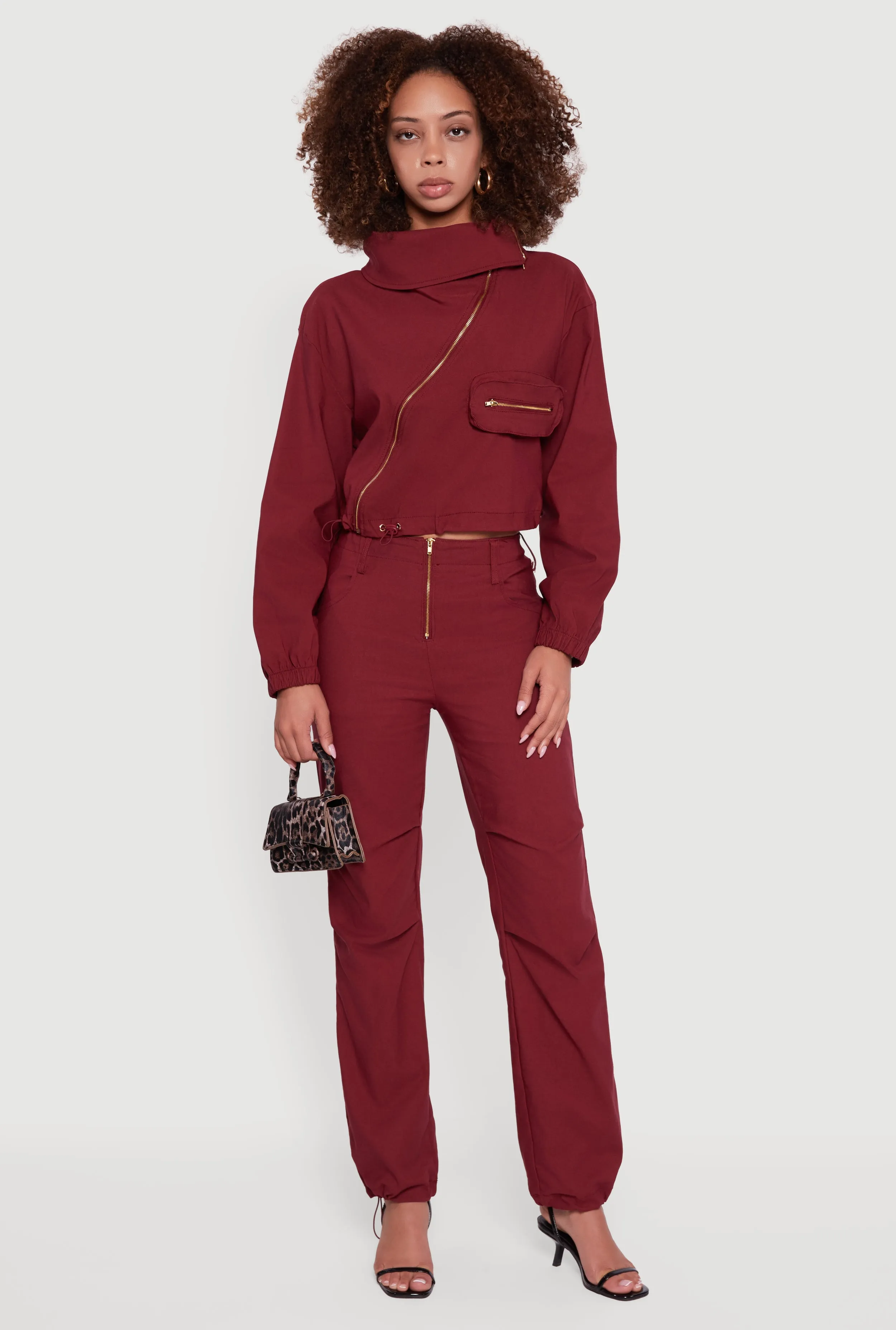 Asymmetrical Zip Front Utility Jacket sold by Rainbow product image thumbnail 2