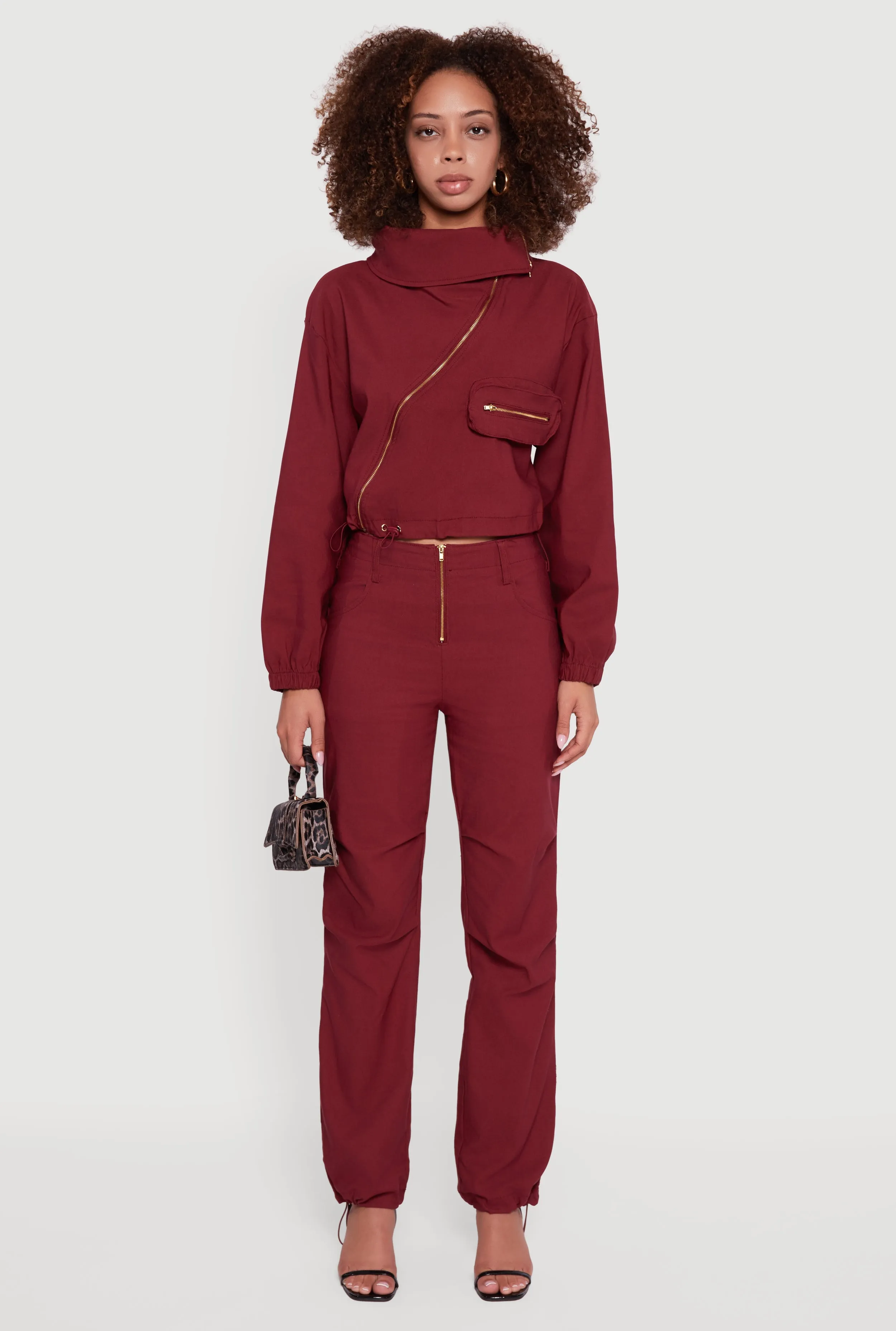 Asymmetrical Zip Front Utility Jacket sold by Rainbow product image thumbnail 3