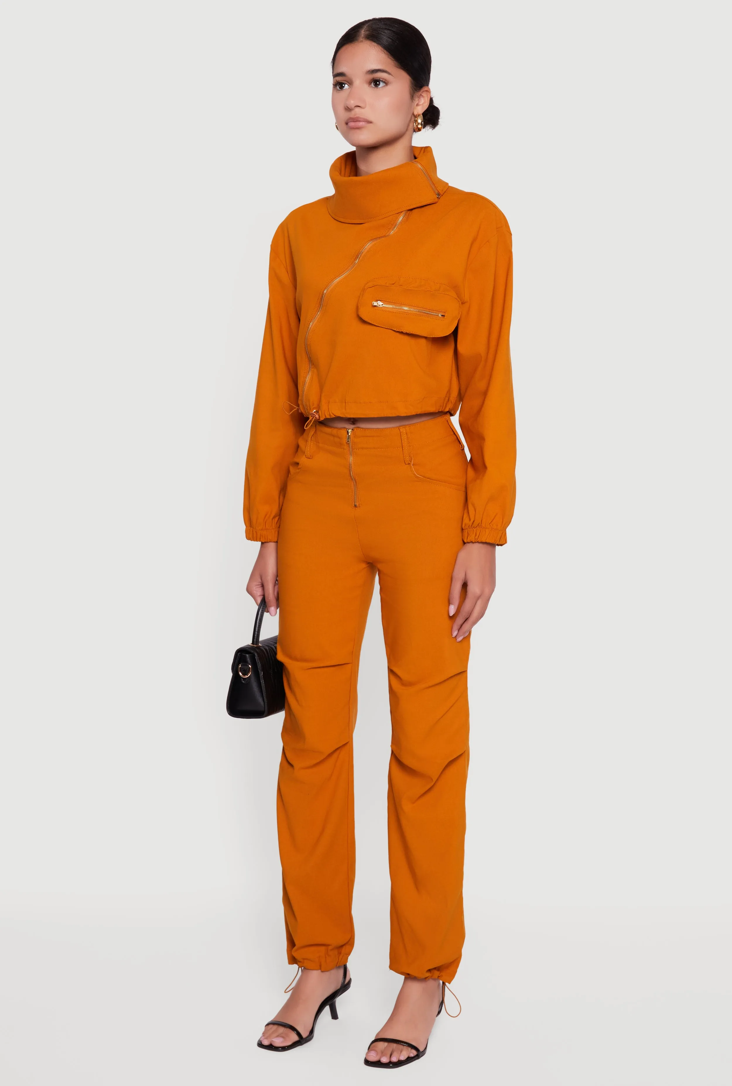 Asymmetrical Zip Front Utility Jacket sold by Rainbow product image thumbnail 5