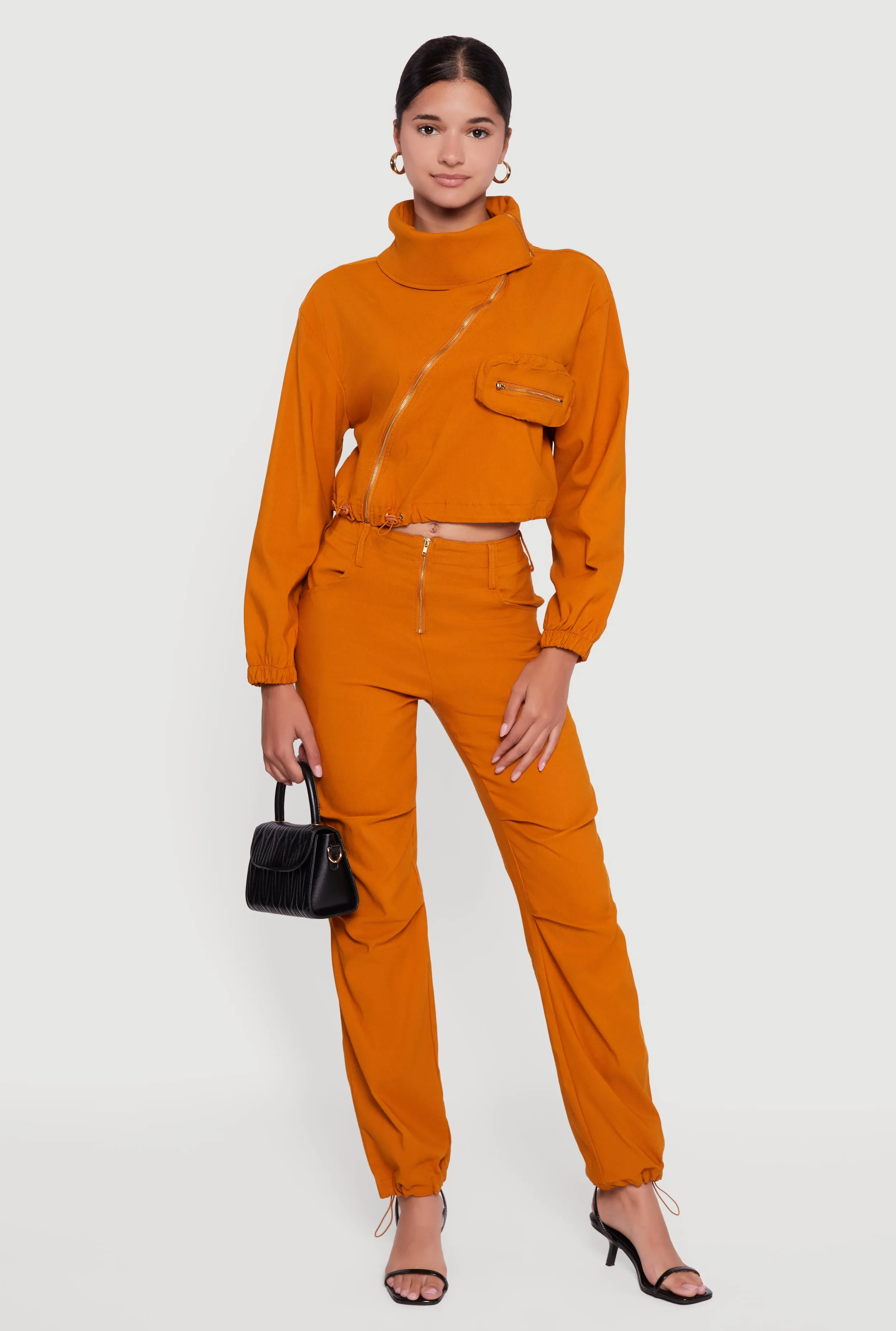 Asymmetrical Zip Front Utility Jacket sold by Rainbow product image thumbnail 2