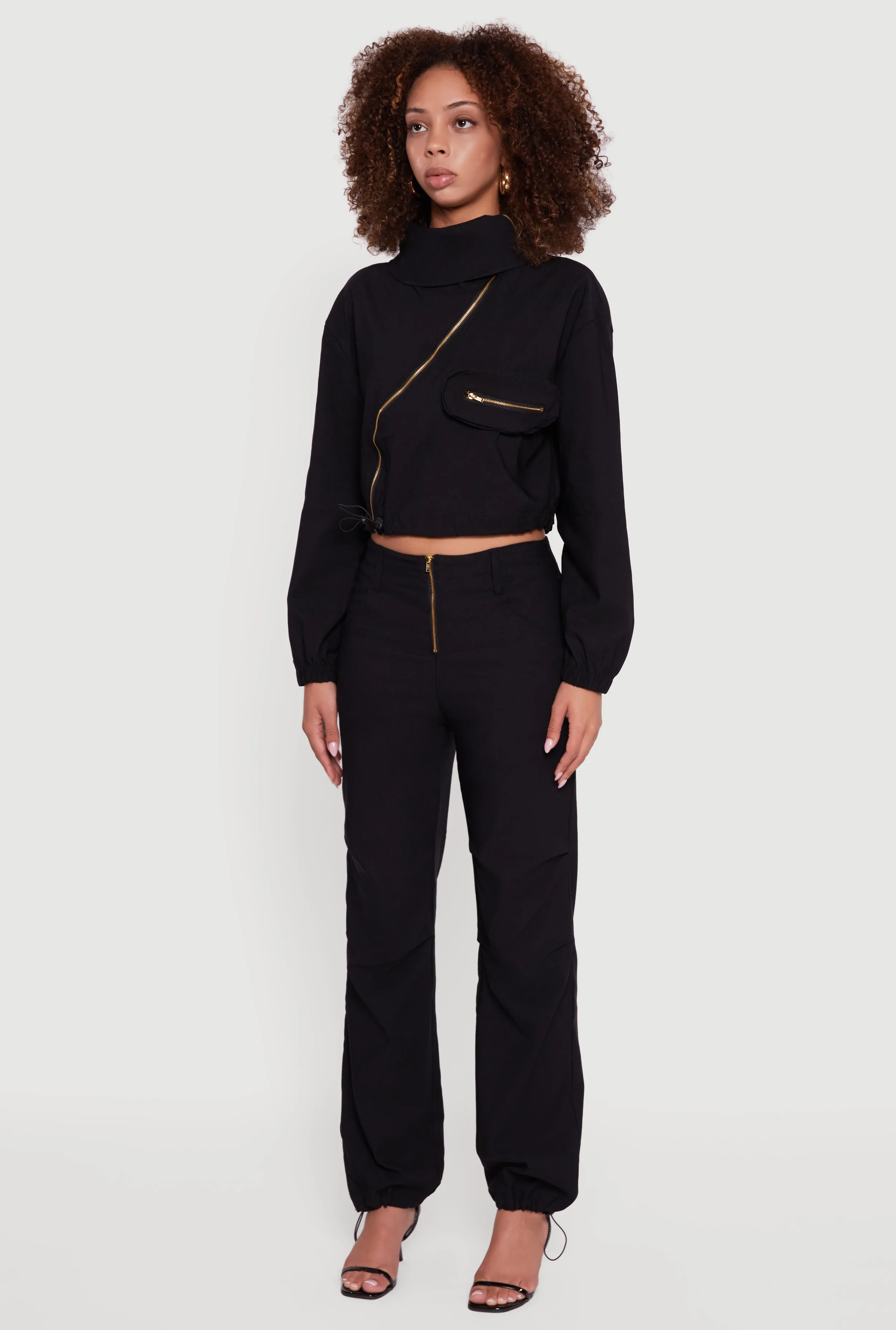 Asymmetrical Zip Front Utility Jacket sold by Rainbow product image thumbnail 5