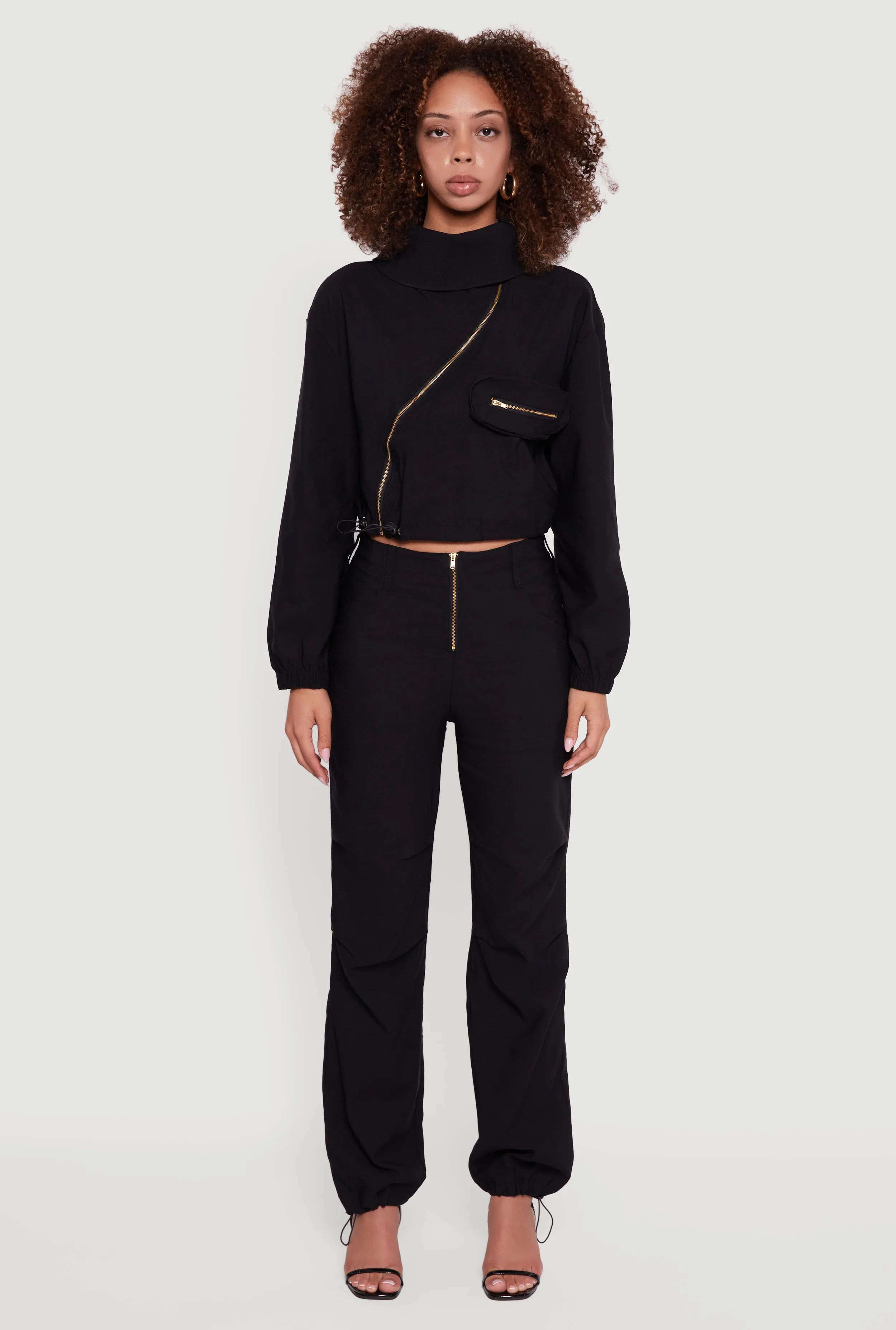 Asymmetrical Zip Front Utility Jacket sold by Rainbow product image thumbnail 3