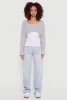 Brushed Rib Knit Boat Neck Shrug sold by Rainbow