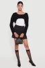 Brushed Rib Knit Boat Neck Shrug sold by Rainbow