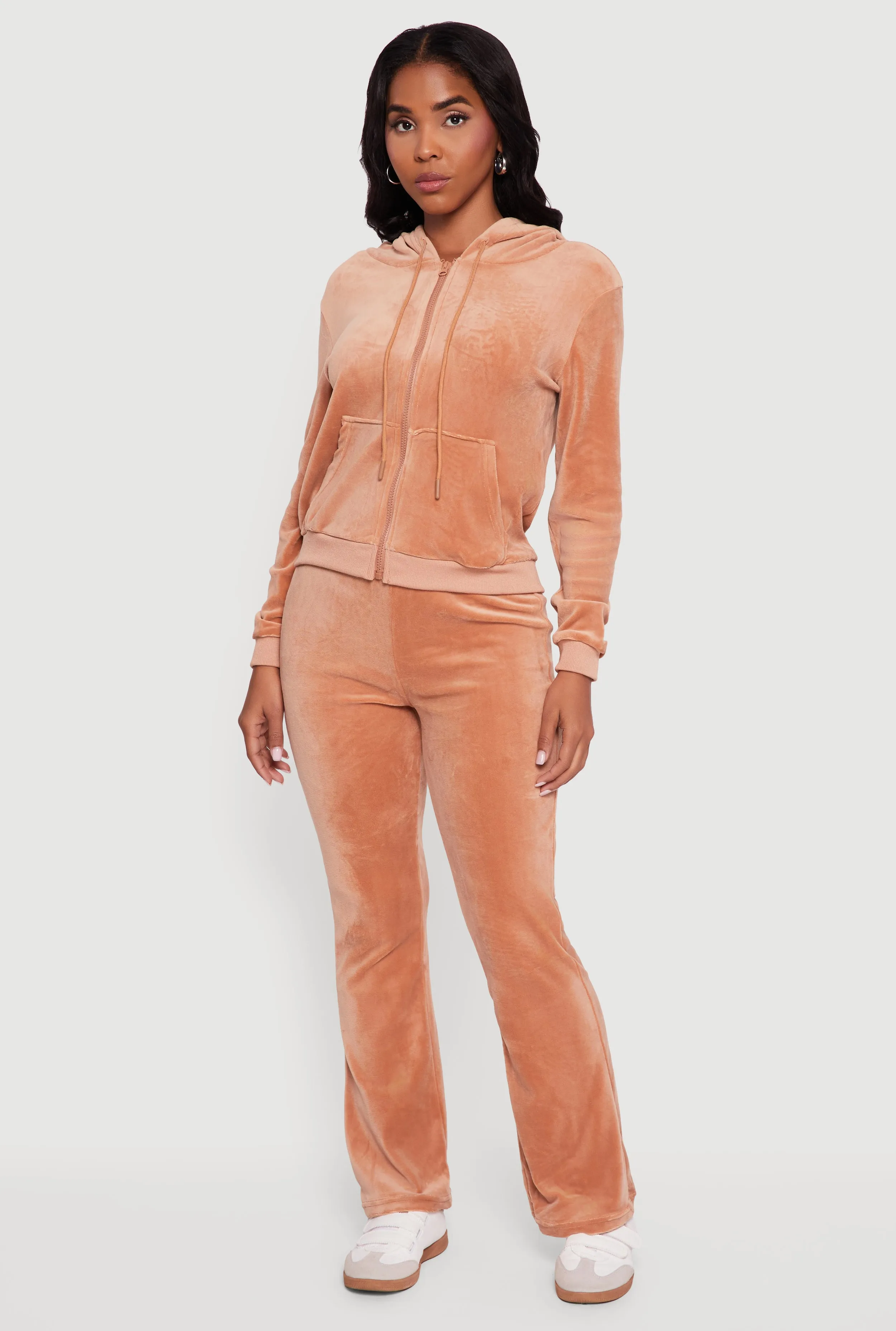 Velour Pull On Flare Sweatpants sold by Rainbow