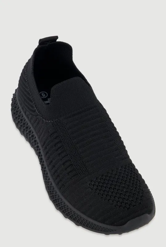 Slip On Textured Knit Sneakers sold by Rainbow