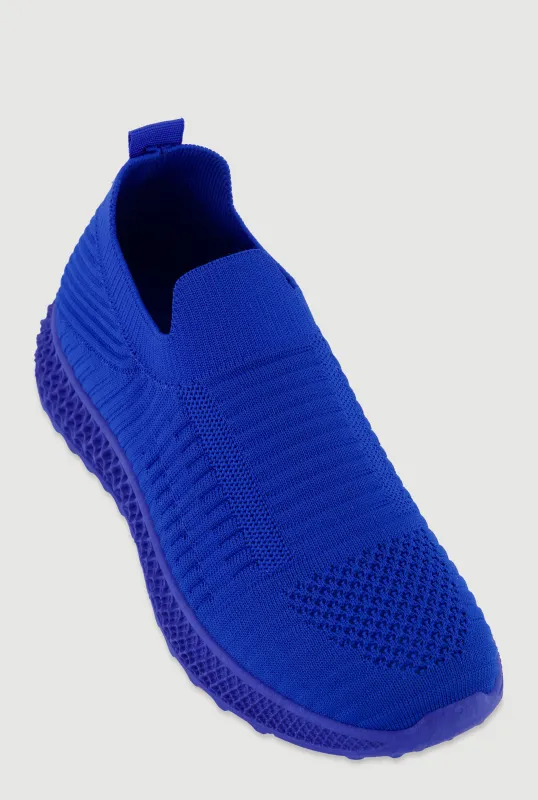Slip On Textured Knit Sneakers sold by Rainbow