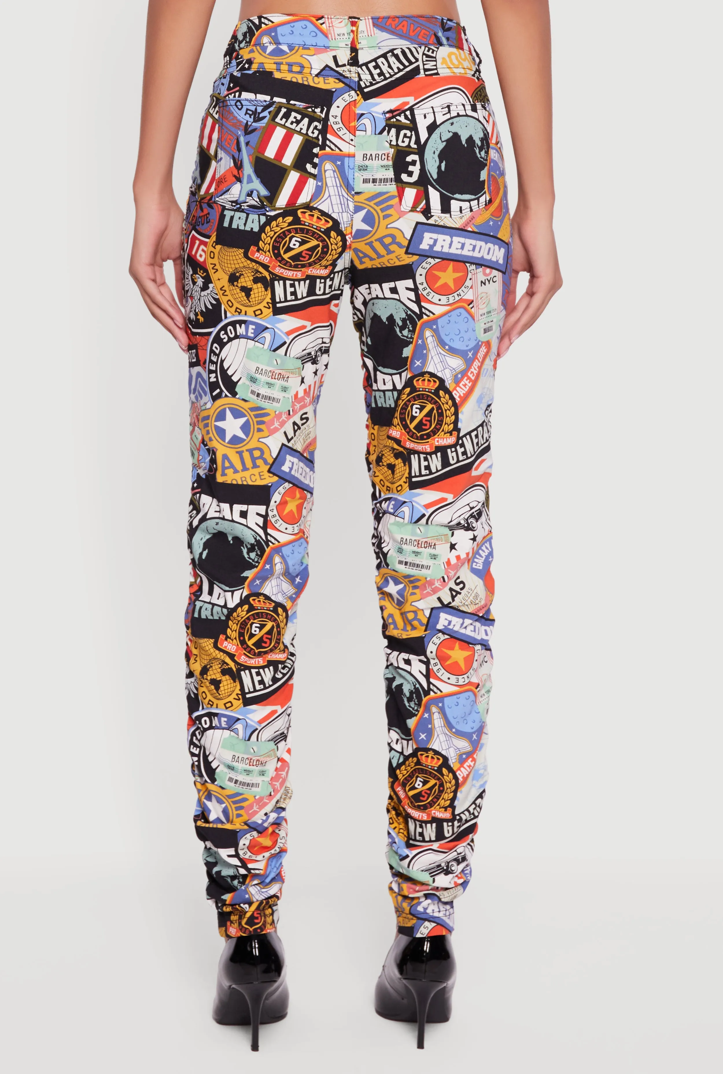 Printed Pattern Ruched Pants sold by Rainbow product image thumbnail 5