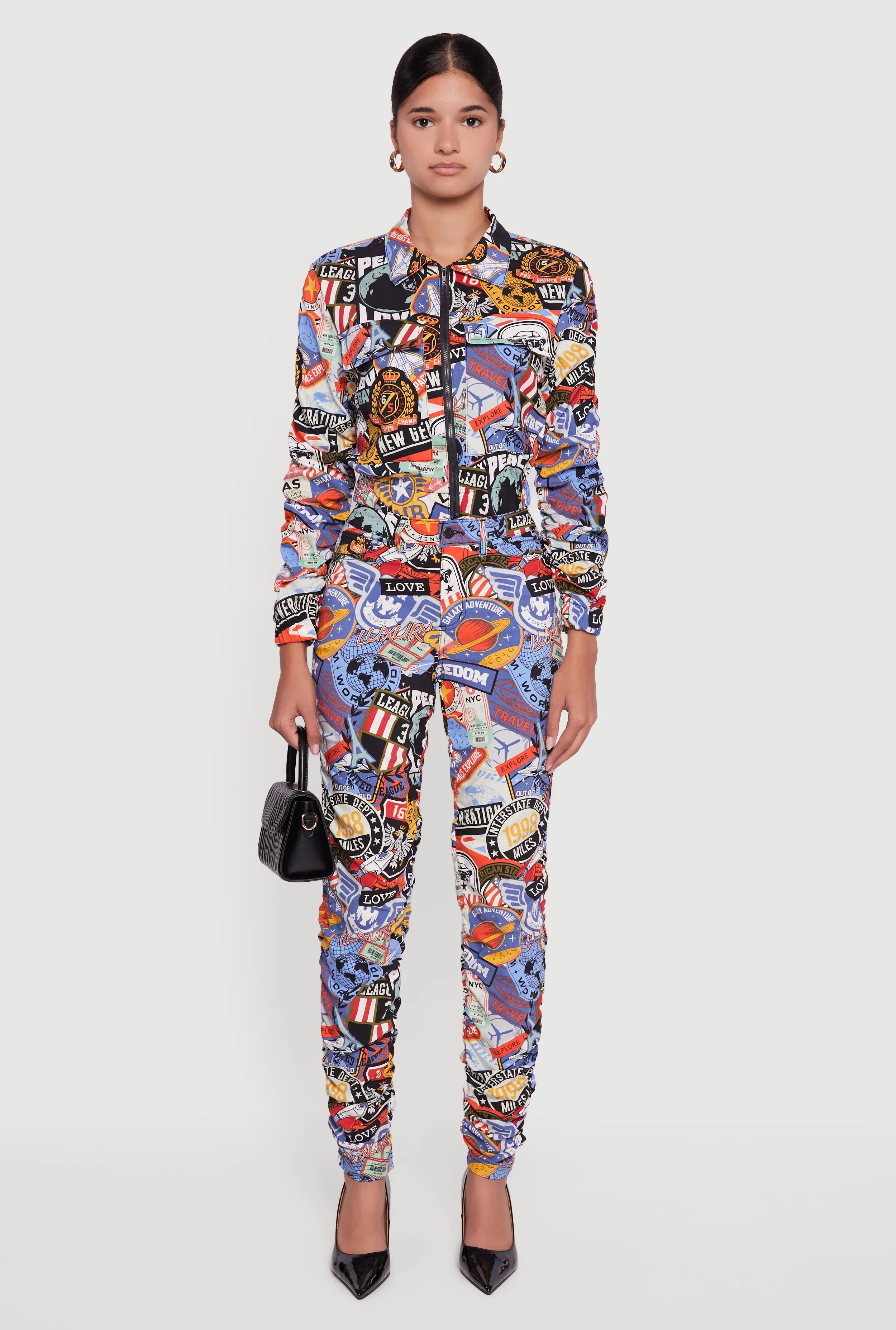 Printed Pattern Ruched Pants sold by Rainbow product image thumbnail 2