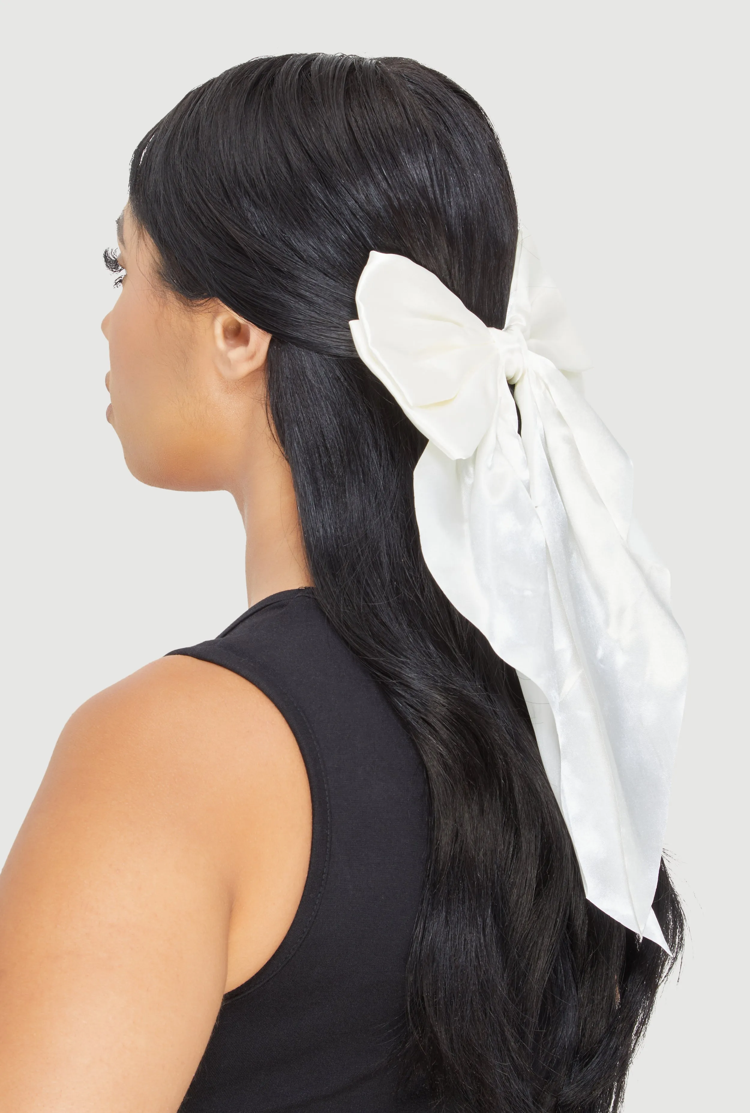 Satin Bow Hair Clip sold by Rainbow product image thumbnail 2