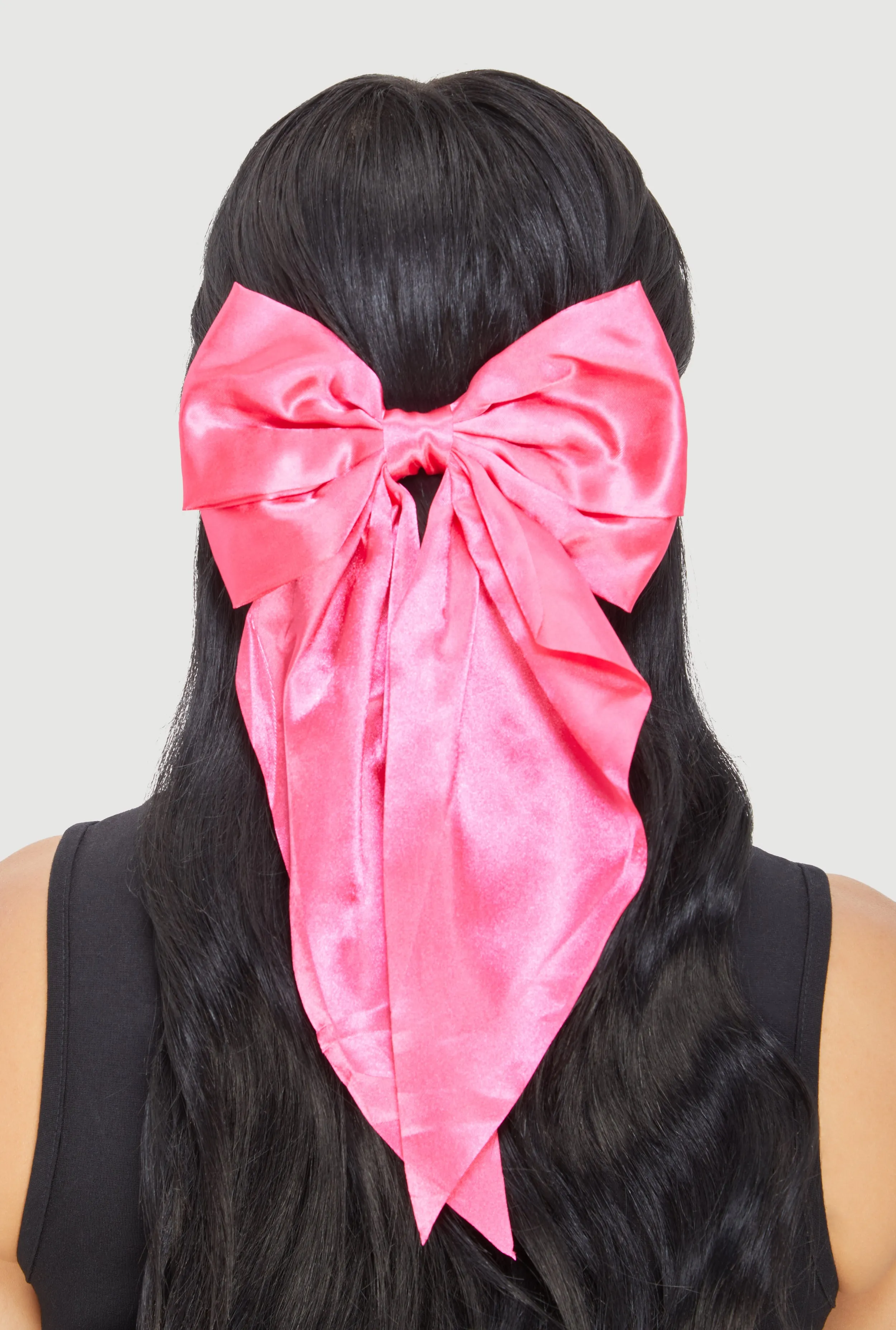 Satin Bow Hair Clip sold by Rainbow product image thumbnail 3