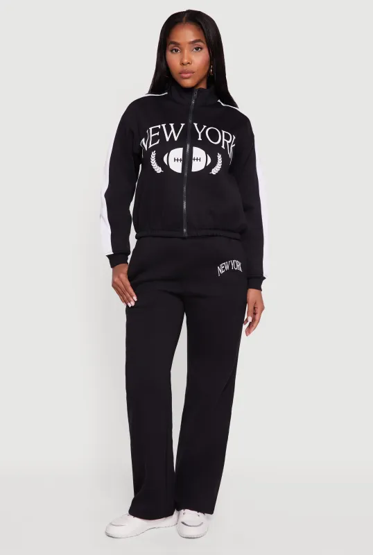 High Waisted Destination Graphic Sweatpants sold by Rainbow