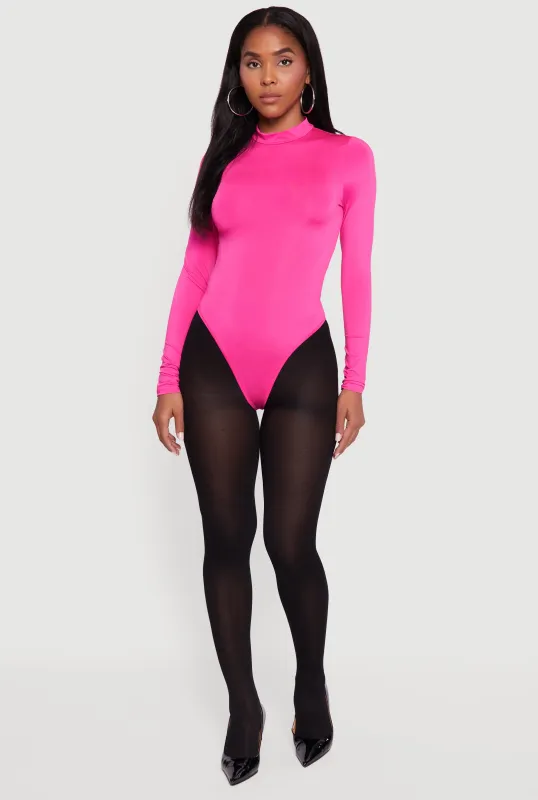 Long Sleeve Mock Neck Bodysuit sold by Rainbow