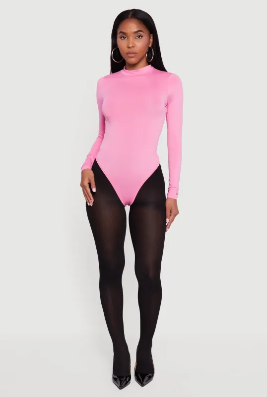 Long Sleeve Mock Neck Bodysuit sold by Rainbow
