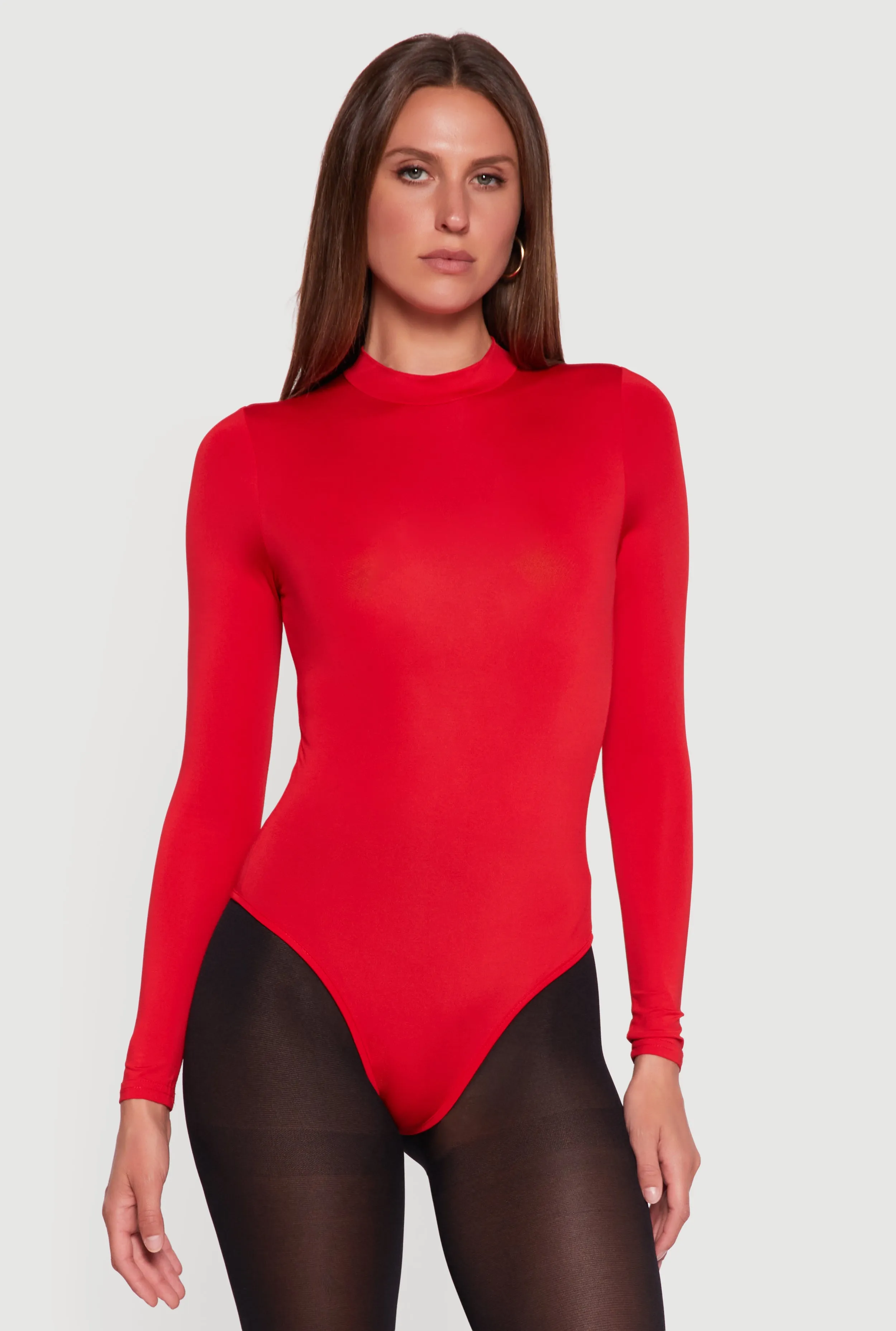 Long Sleeve Mock Neck Bodysuit sold by Rainbow product image thumbnail 2