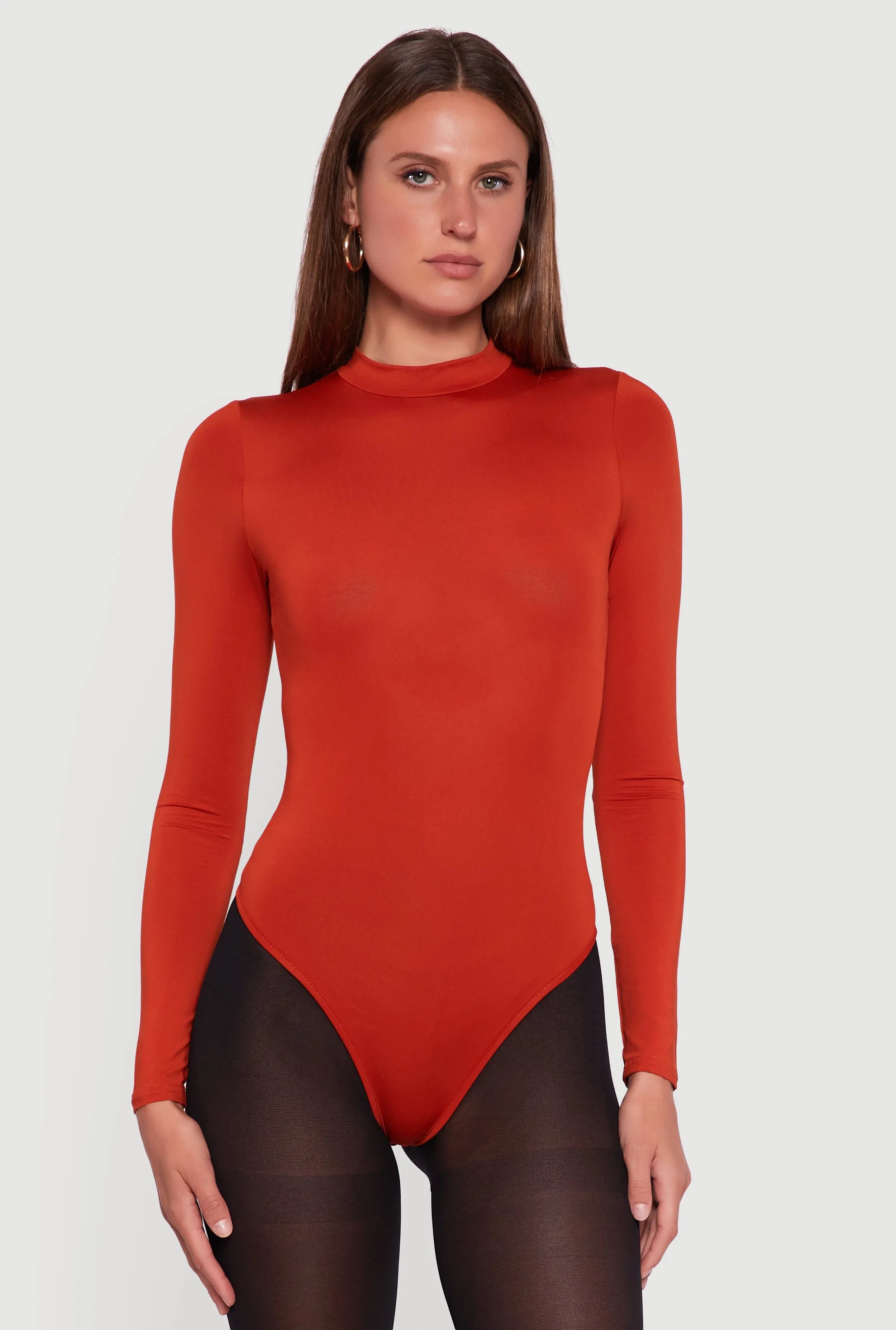 Long Sleeve Mock Neck Bodysuit sold by Rainbow product image thumbnail 2