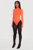Long Sleeve Mock Neck Bodysuit sold by Rainbow