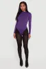 Long Sleeve Mock Neck Bodysuit sold by Rainbow