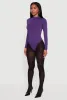 Long Sleeve Mock Neck Bodysuit sold by Rainbow