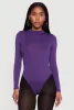 Long Sleeve Mock Neck Bodysuit sold by Rainbow
