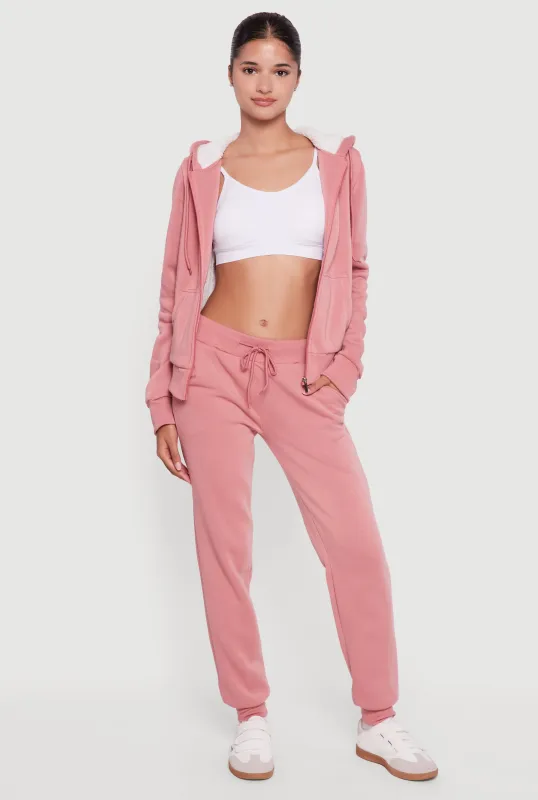 Cozy Fleece Lined Drawstring Waist Joggers sold by Rainbow