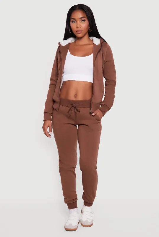 Cozy Fleece Lined Drawstring Waist Joggers sold by Rainbow