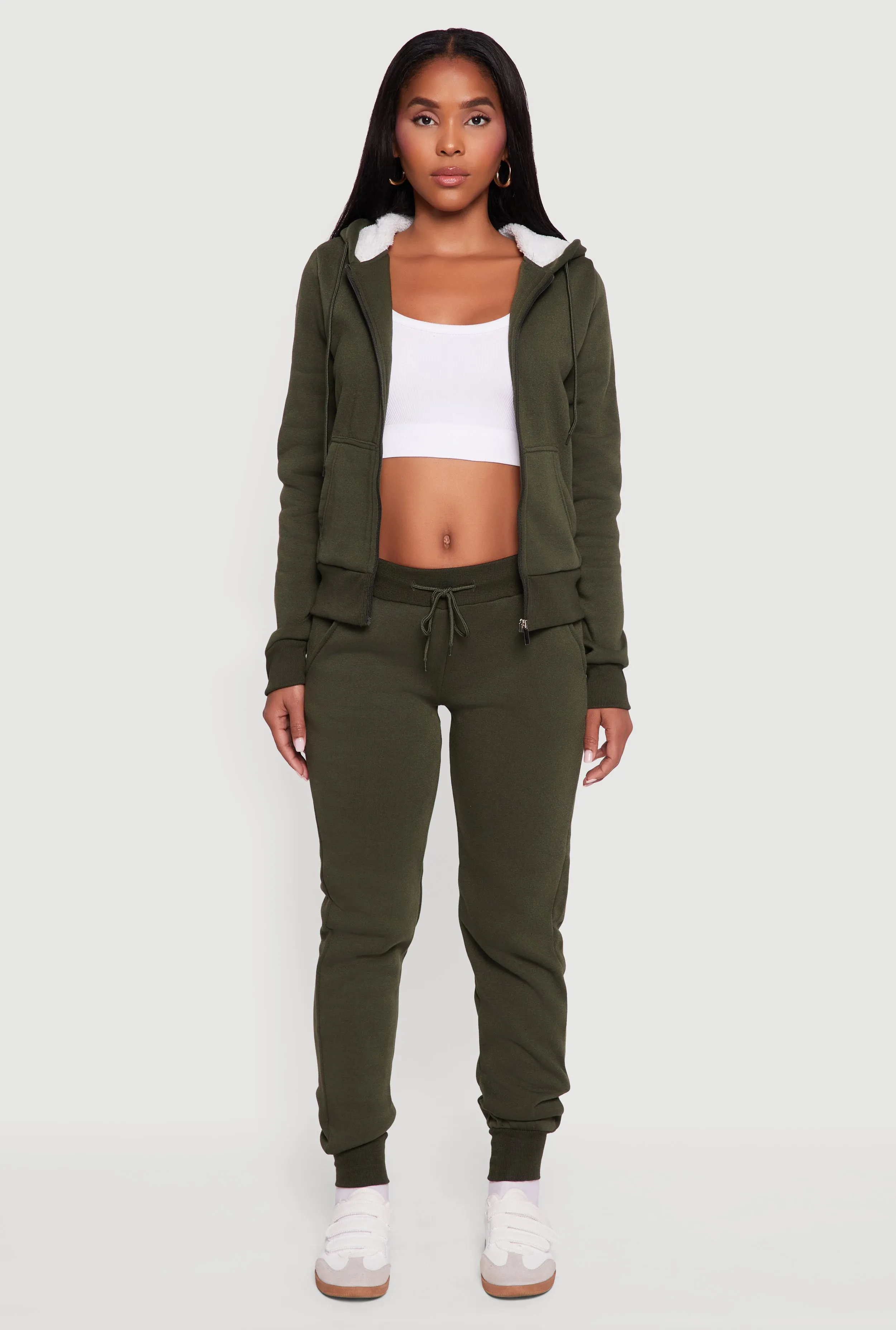 Cozy Fleece Lined Drawstring Waist Joggers sold by Rainbow product image thumbnail 2