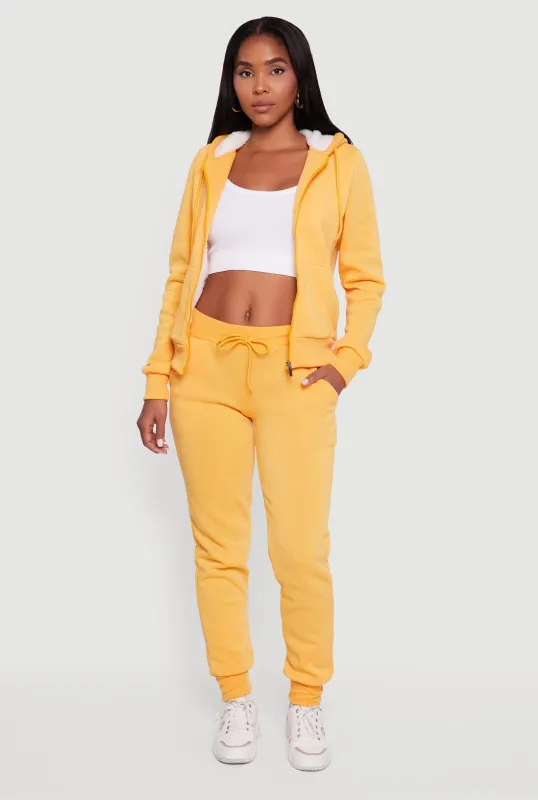 Cozy Fleece Lined Drawstring Waist Joggers sold by Rainbow