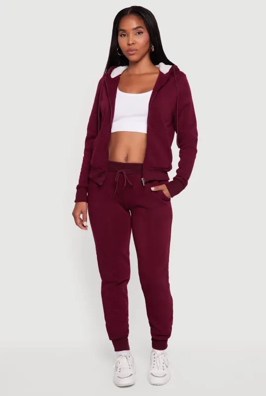 Cozy Fleece Lined Drawstring Waist Joggers sold by Rainbow