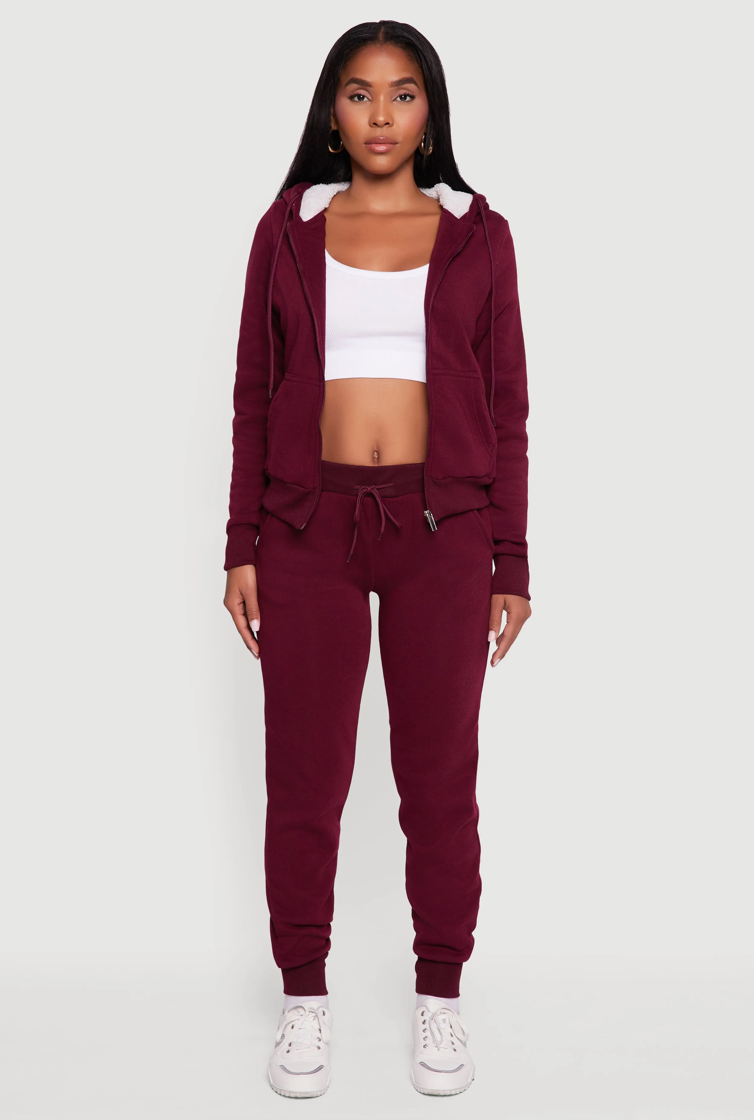 Cozy Fleece Lined Drawstring Waist Joggers sold by Rainbow product image thumbnail 2