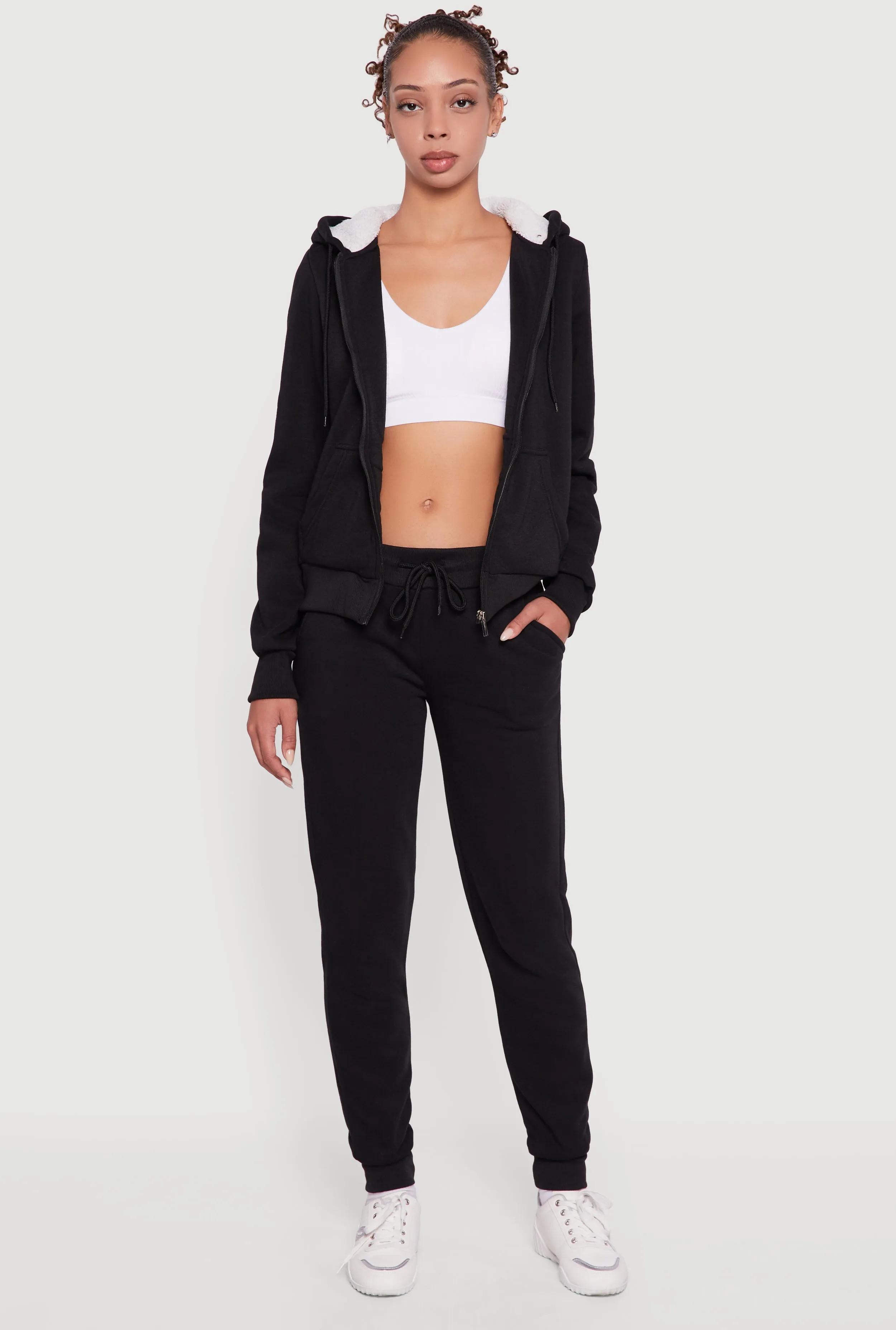 Cozy Fleece Lined Drawstring Waist Joggers sold by Rainbow