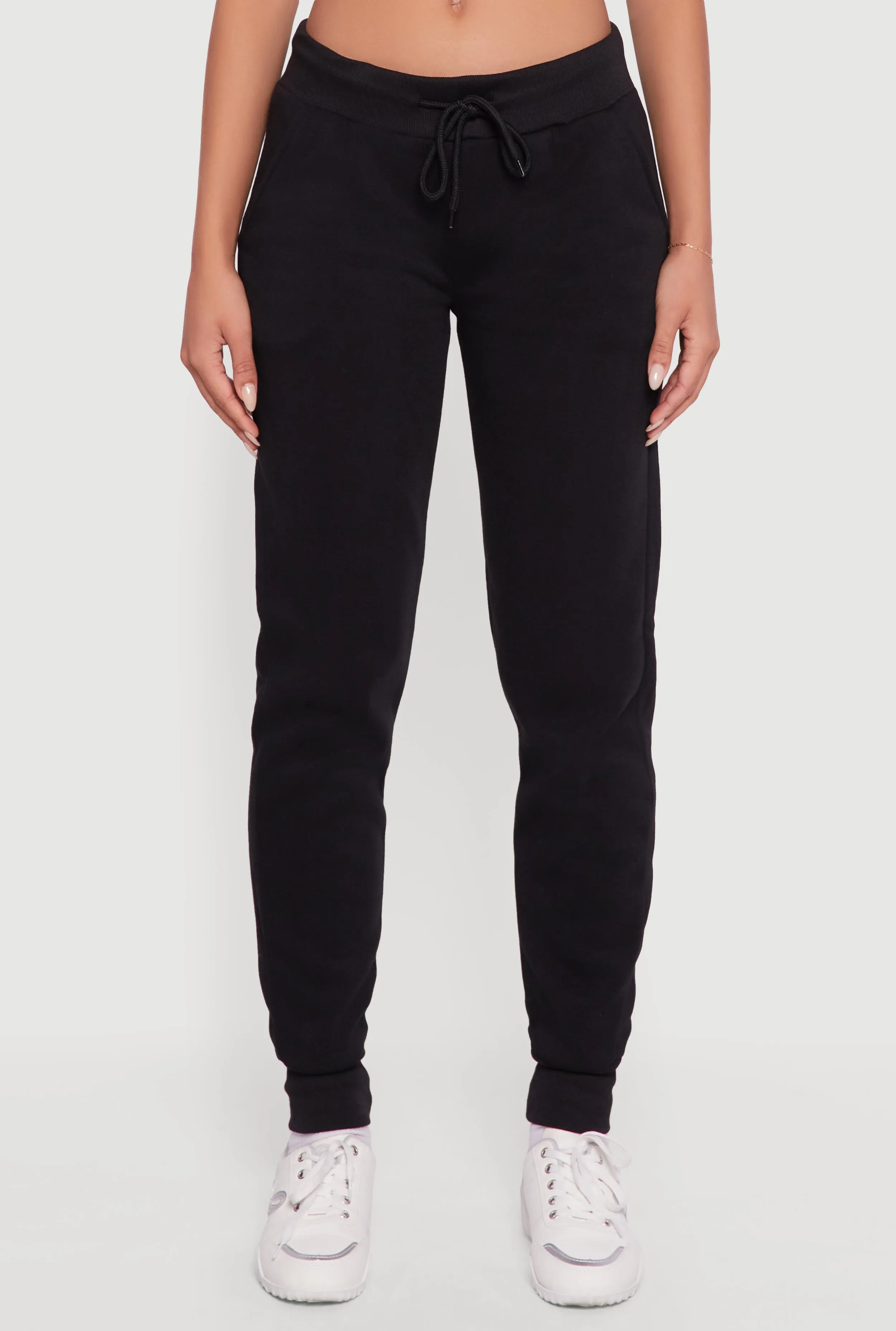 Cozy Fleece Lined Drawstring Waist Joggers sold by Rainbow product image thumbnail 3