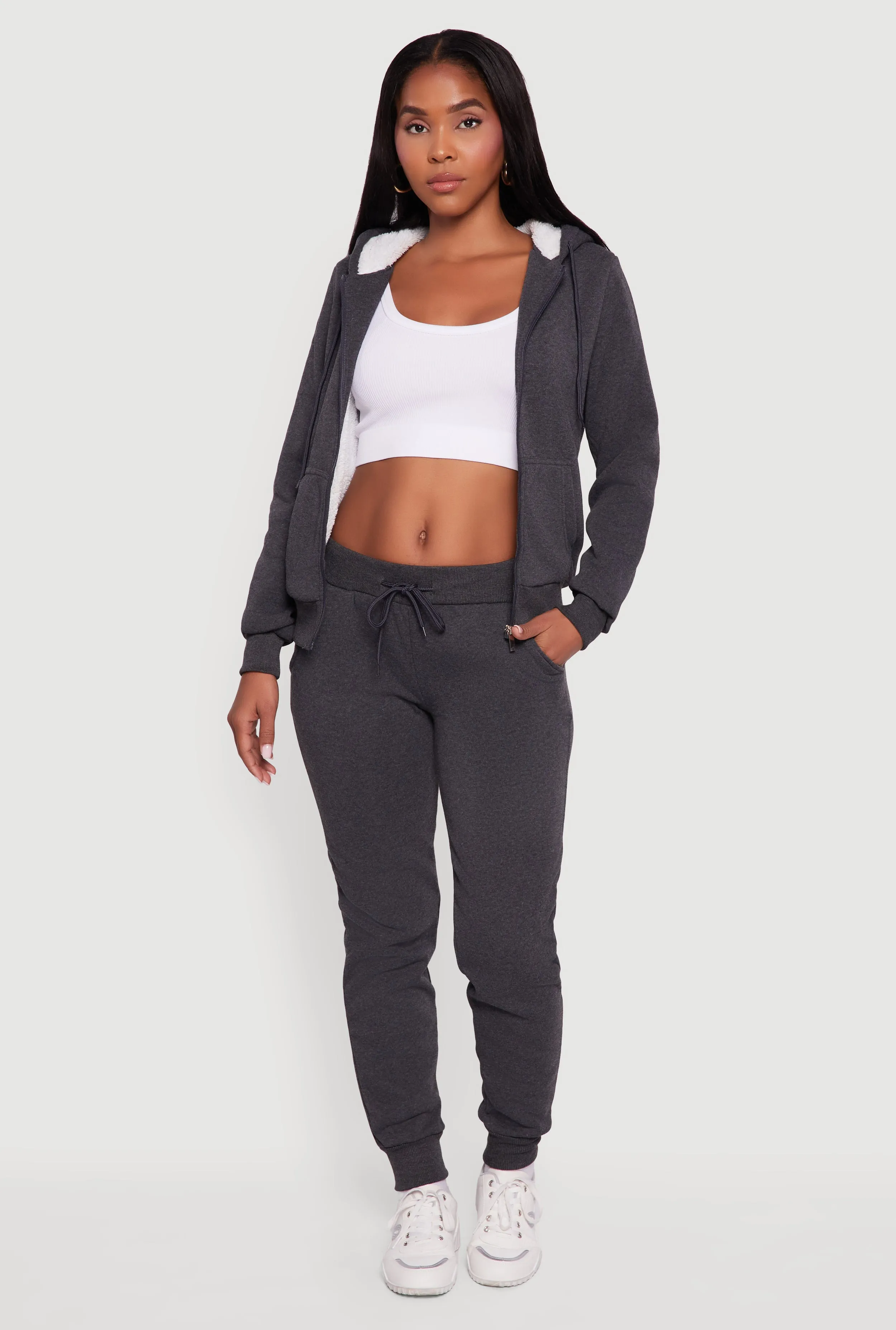 Cozy Fleece Lined Drawstring Waist Joggers sold by Rainbow