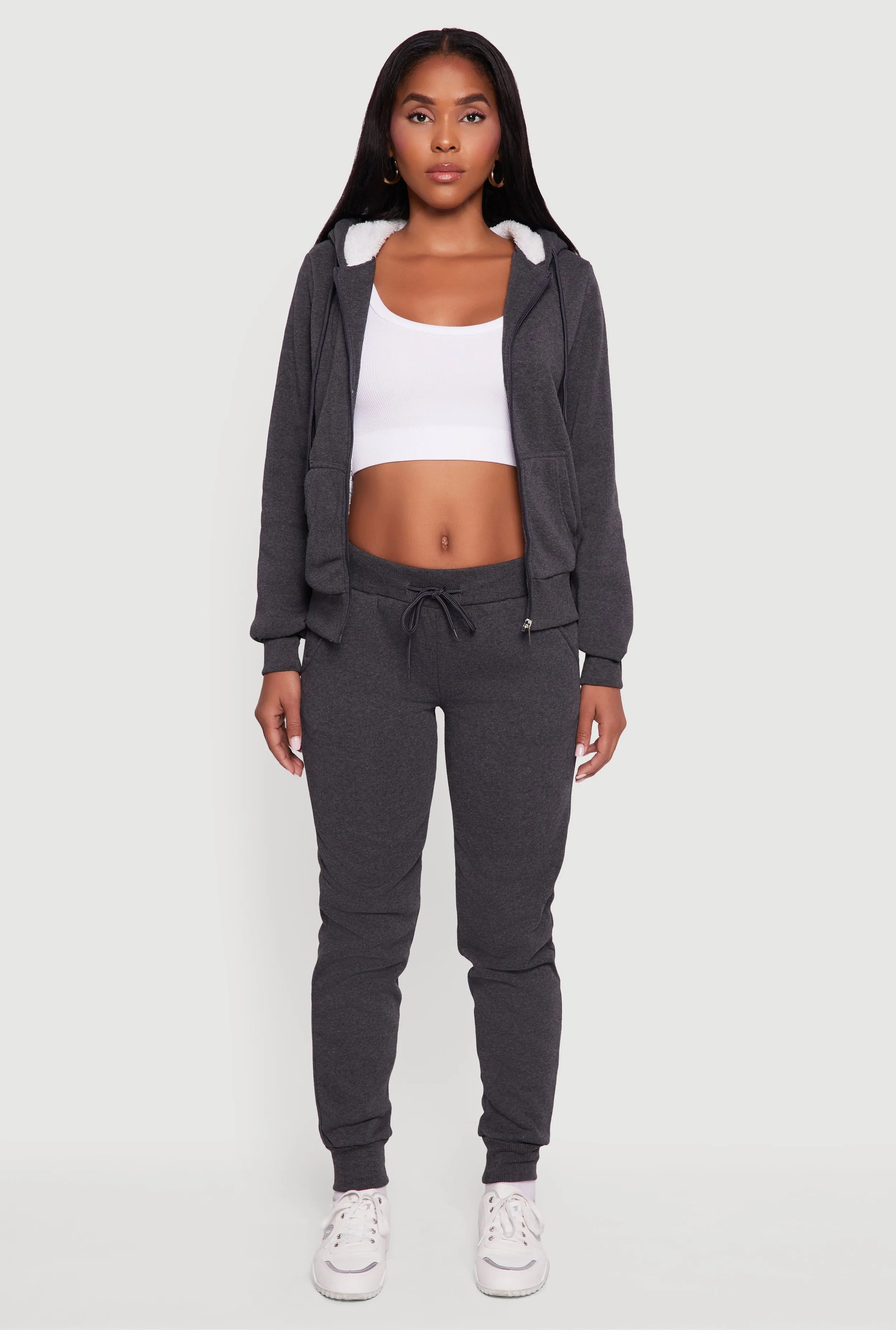 Cozy Fleece Lined Drawstring Waist Joggers sold by Rainbow product image thumbnail 2