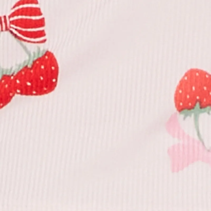 Strawberry Cherry Print Cropped Pajama Cami and Shorts sold by Rainbow product image thumbnail 4