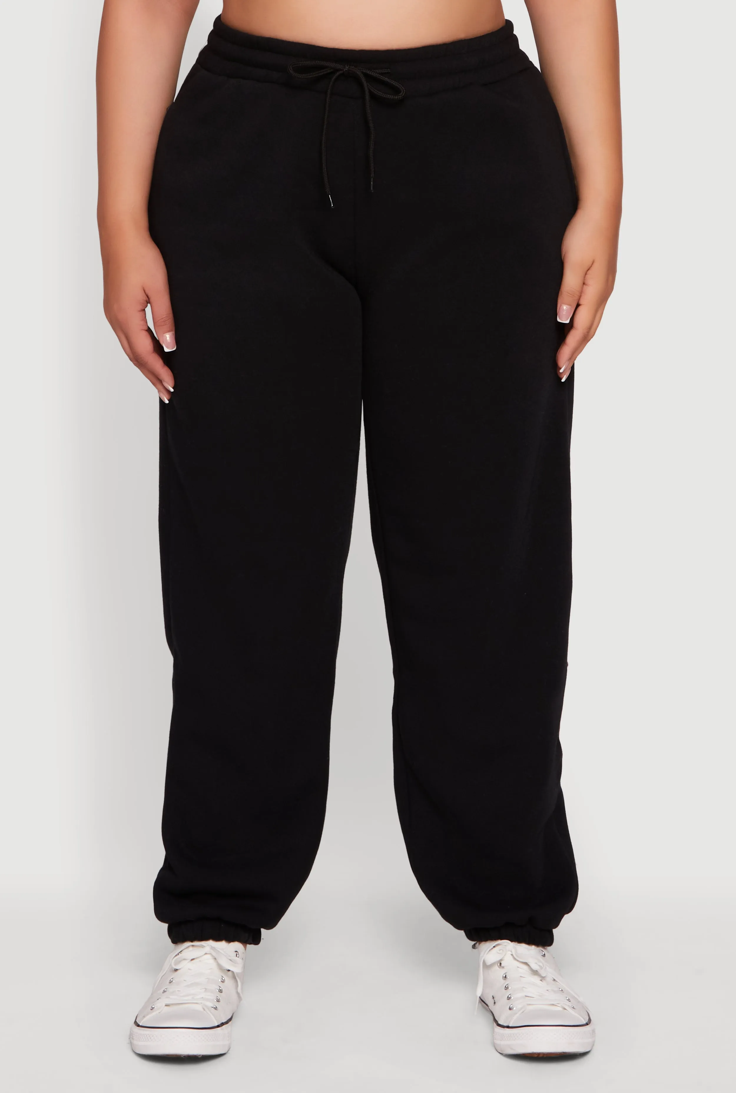 Plus Size Fleece Lined High Waist Sweatpants sold by Rainbow product image thumbnail 3